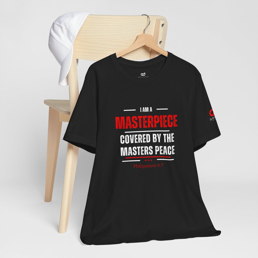 Masterpiece Tee — Inspirational Christian Philippians 4:7 Graphic T-Shirt