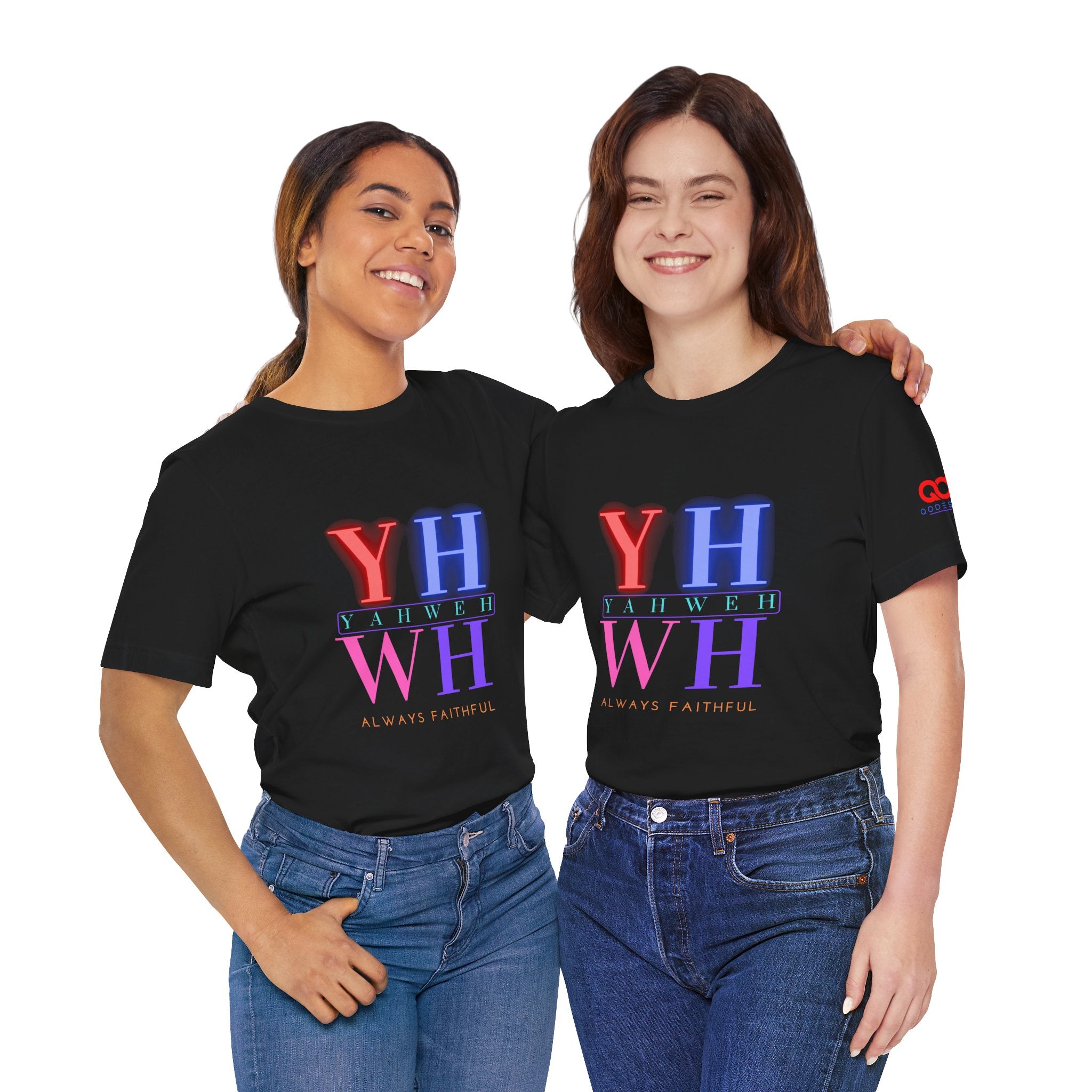 YHWH "Always Faithful" Tee — Pastel Faith Graphic T-Shirt