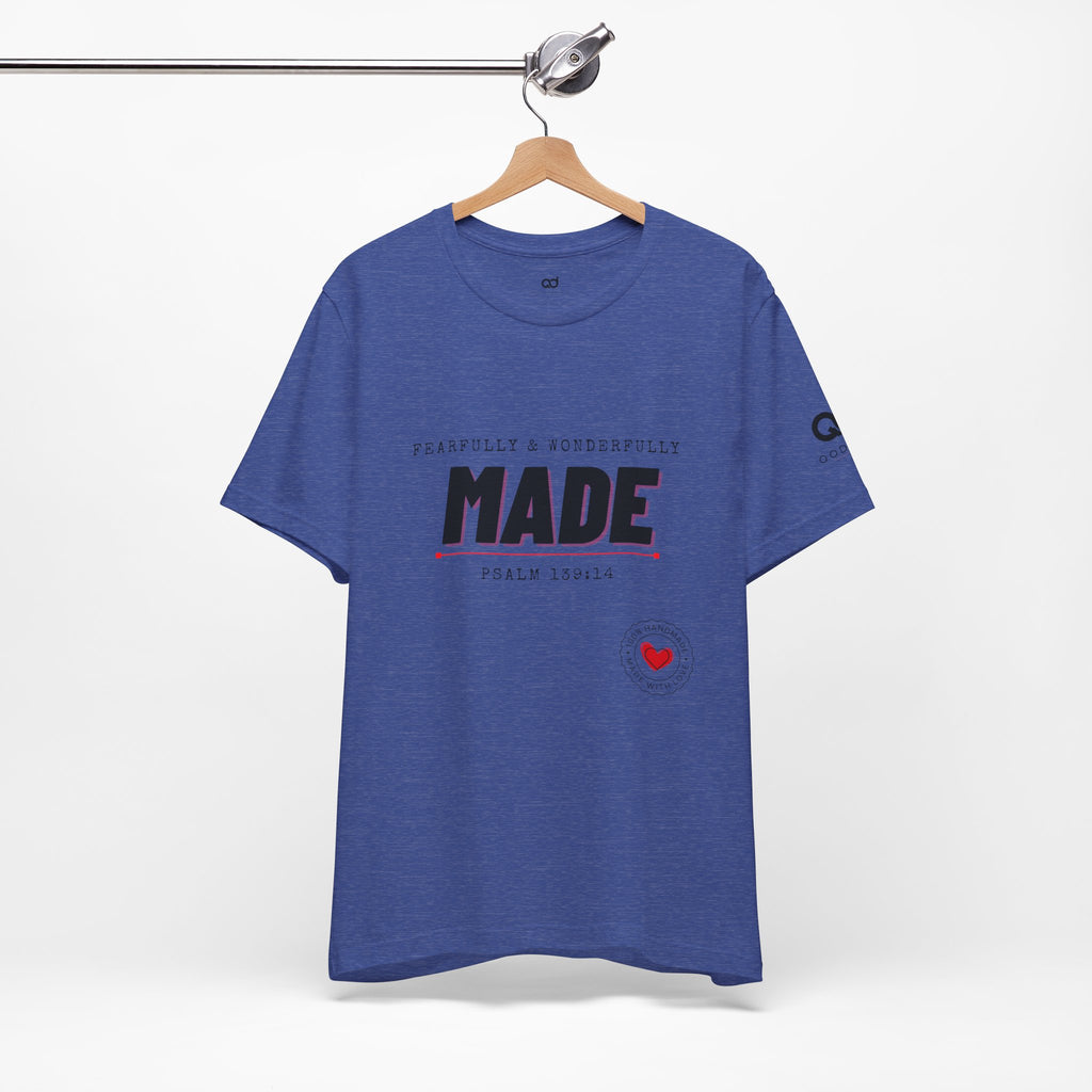 Kingdom Culture Statement Tee — "Fearfully & Wonderfully Made" Psalm 139:14 Christian Tee
