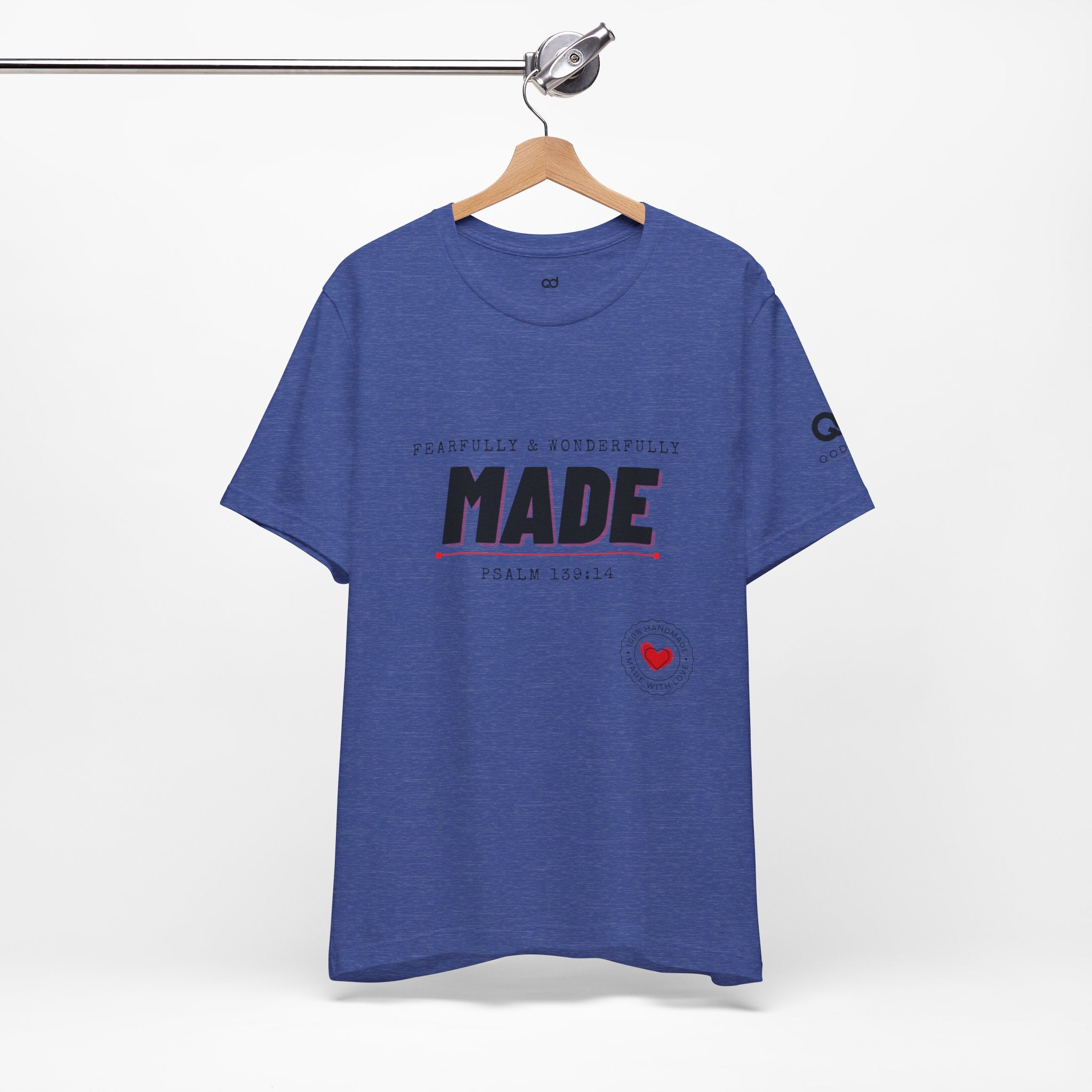 Kingdom Culture Statement Tee — "Fearfully & Wonderfully Made" Psalm 139:14 Christian Tee