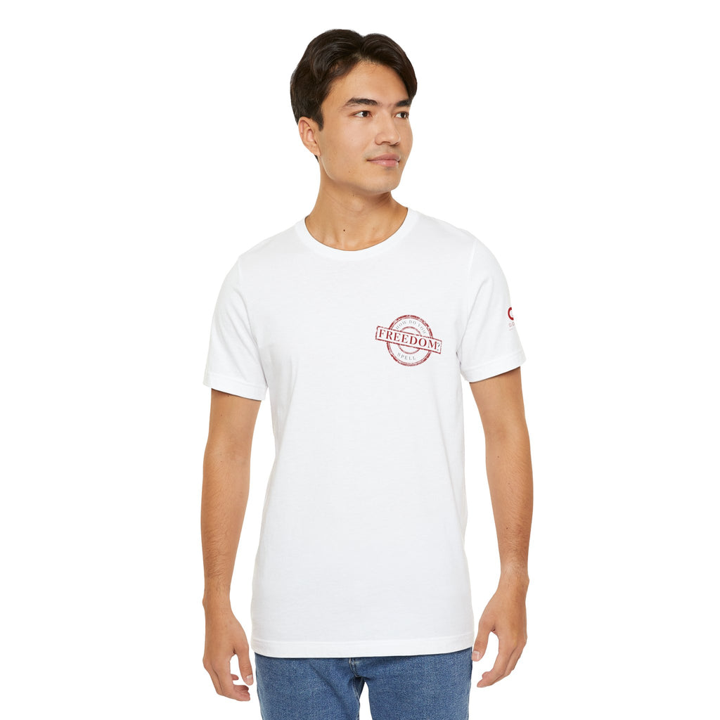 Freedom? Jesus T-Shirt — "How Do You Spell Freedom?" Christian Faith Tee
