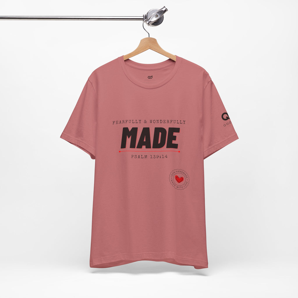 Kingdom Culture Statement Tee — "Fearfully & Wonderfully Made" Psalm 139:14 Christian Tee
