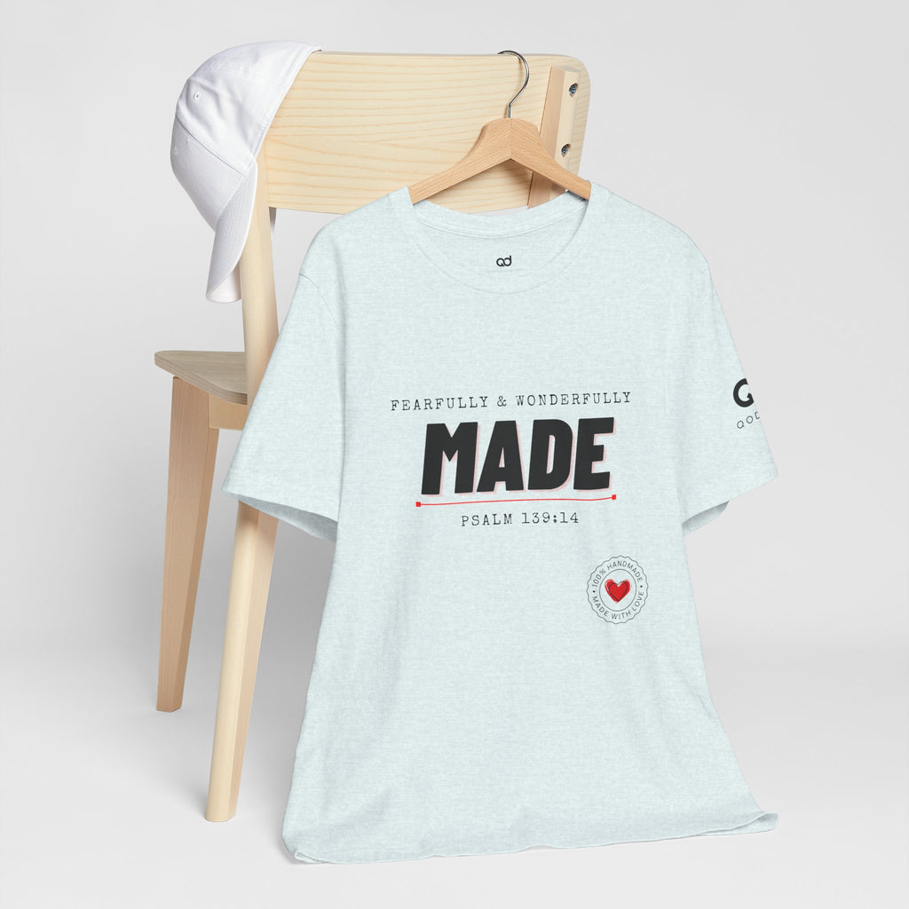 Kingdom Culture Statement Tee — "Fearfully & Wonderfully Made" Psalm 139:14 Christian Tee