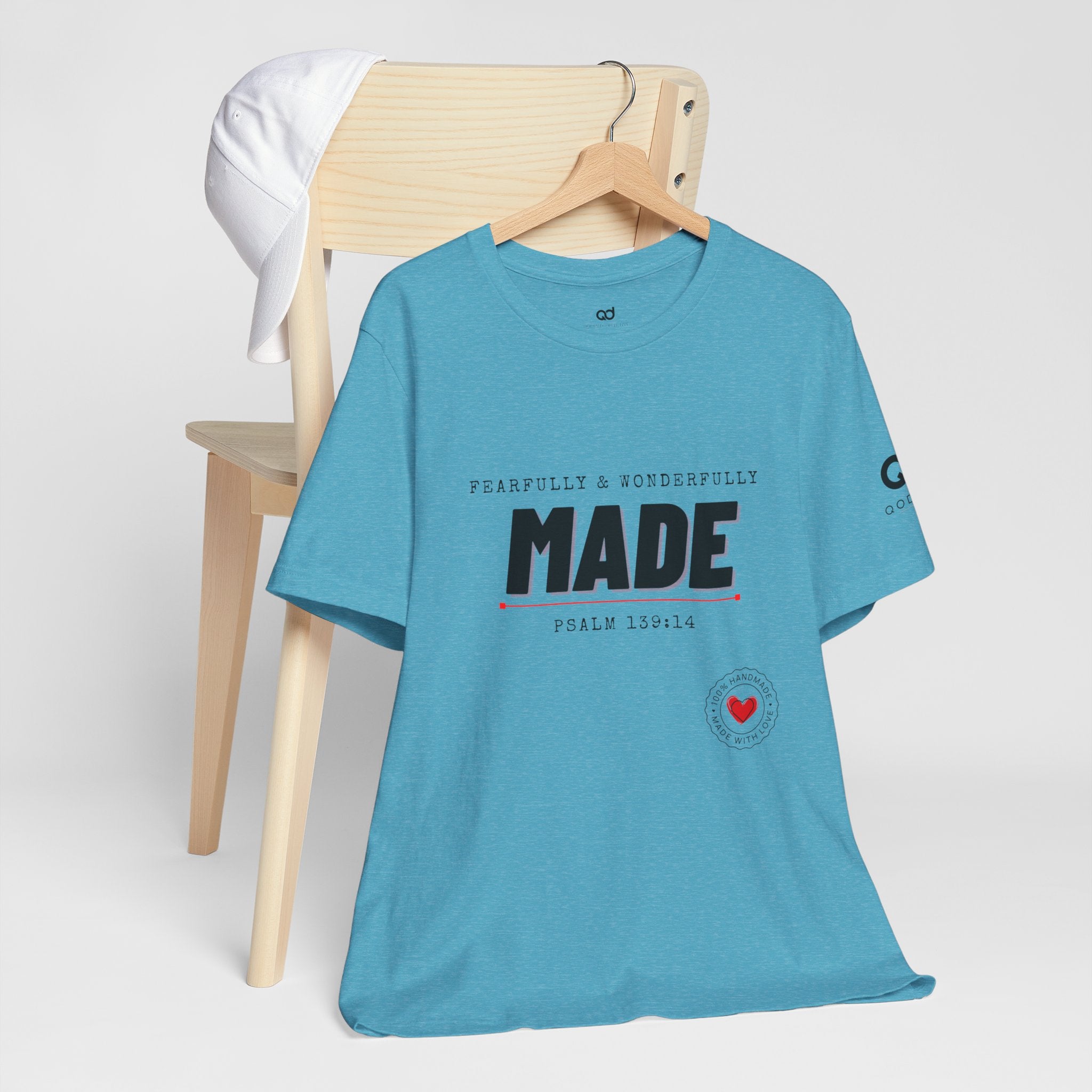Kingdom Culture Statement Tee — "Fearfully & Wonderfully Made" Psalm 139:14 Christian Tee