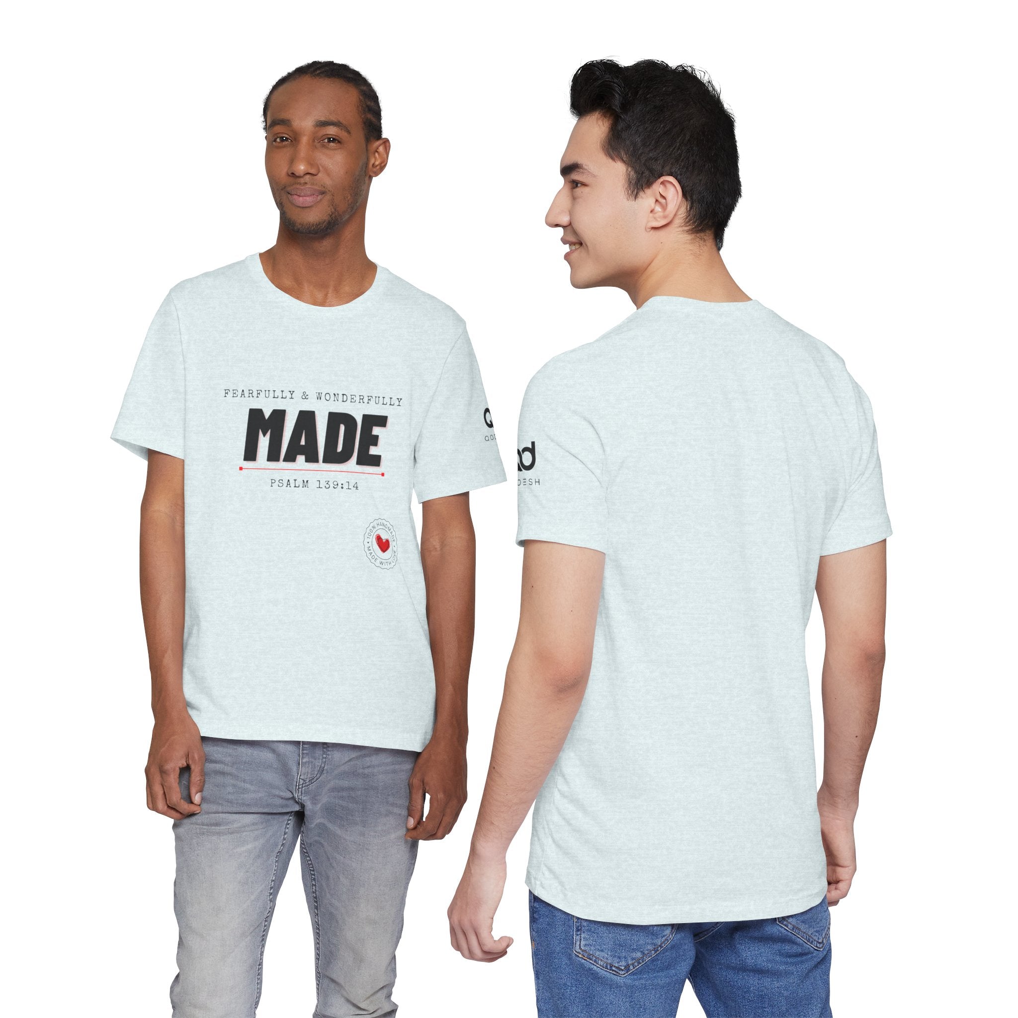 Kingdom Culture Statement Tee — "Fearfully & Wonderfully Made" Psalm 139:14 Christian Tee
