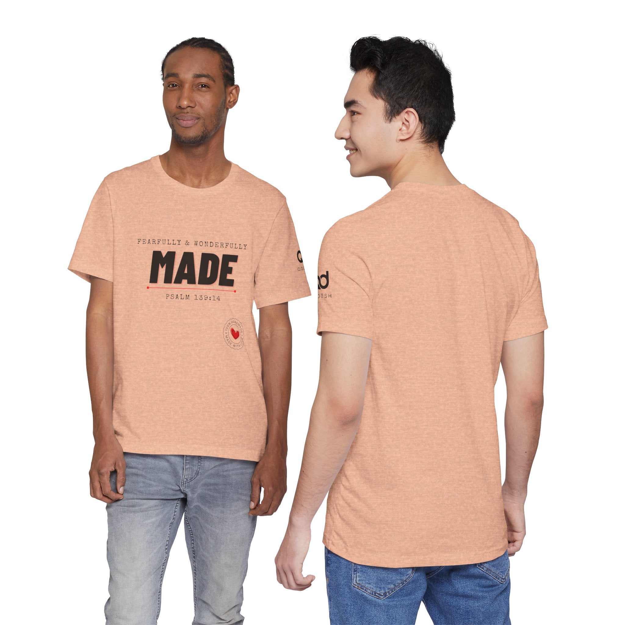 Kingdom Culture Statement Tee — "Fearfully & Wonderfully Made" Psalm 139:14 Christian Tee