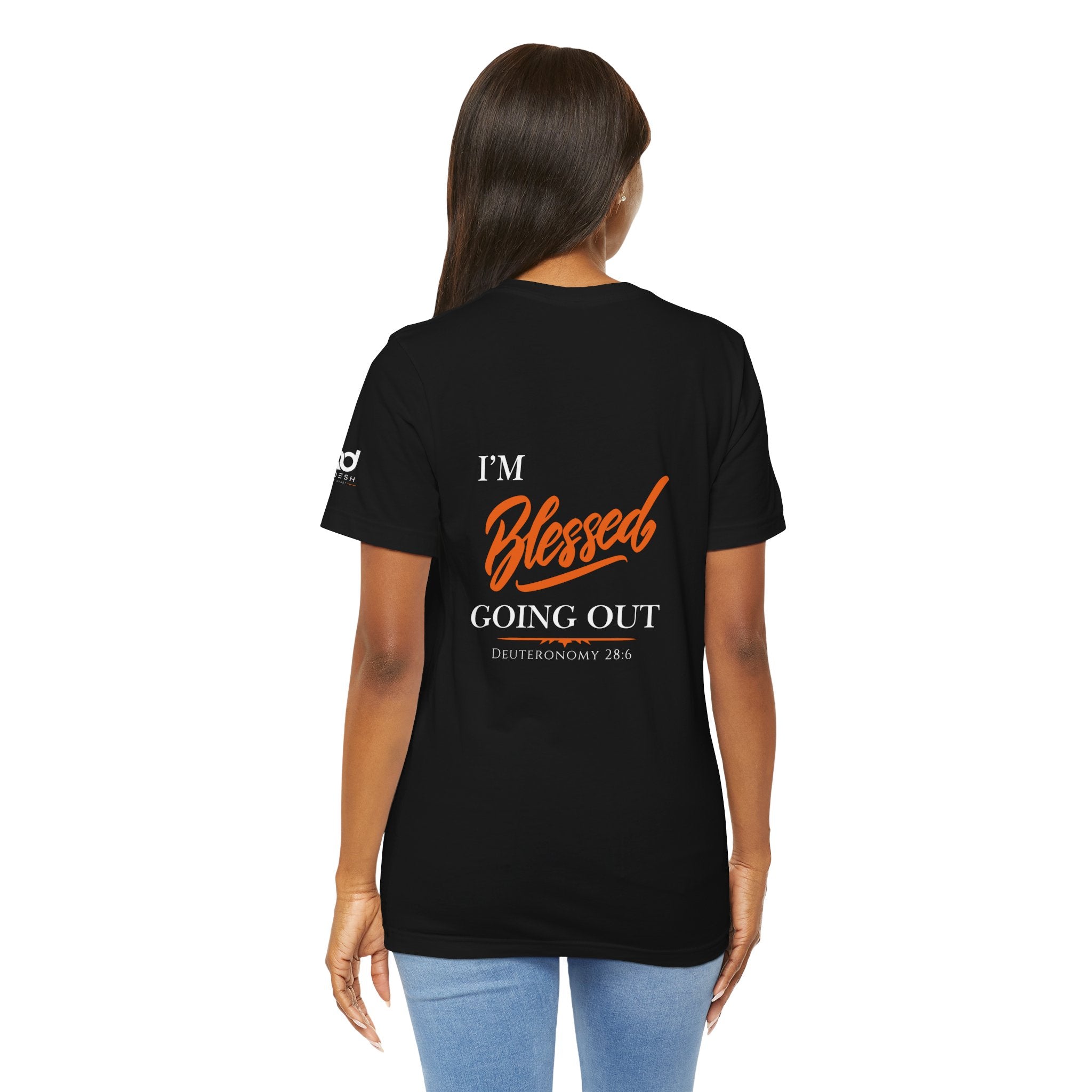 Blessed Script Tee — Inspirational 'Blessed' Short Sleeve T-Shirt