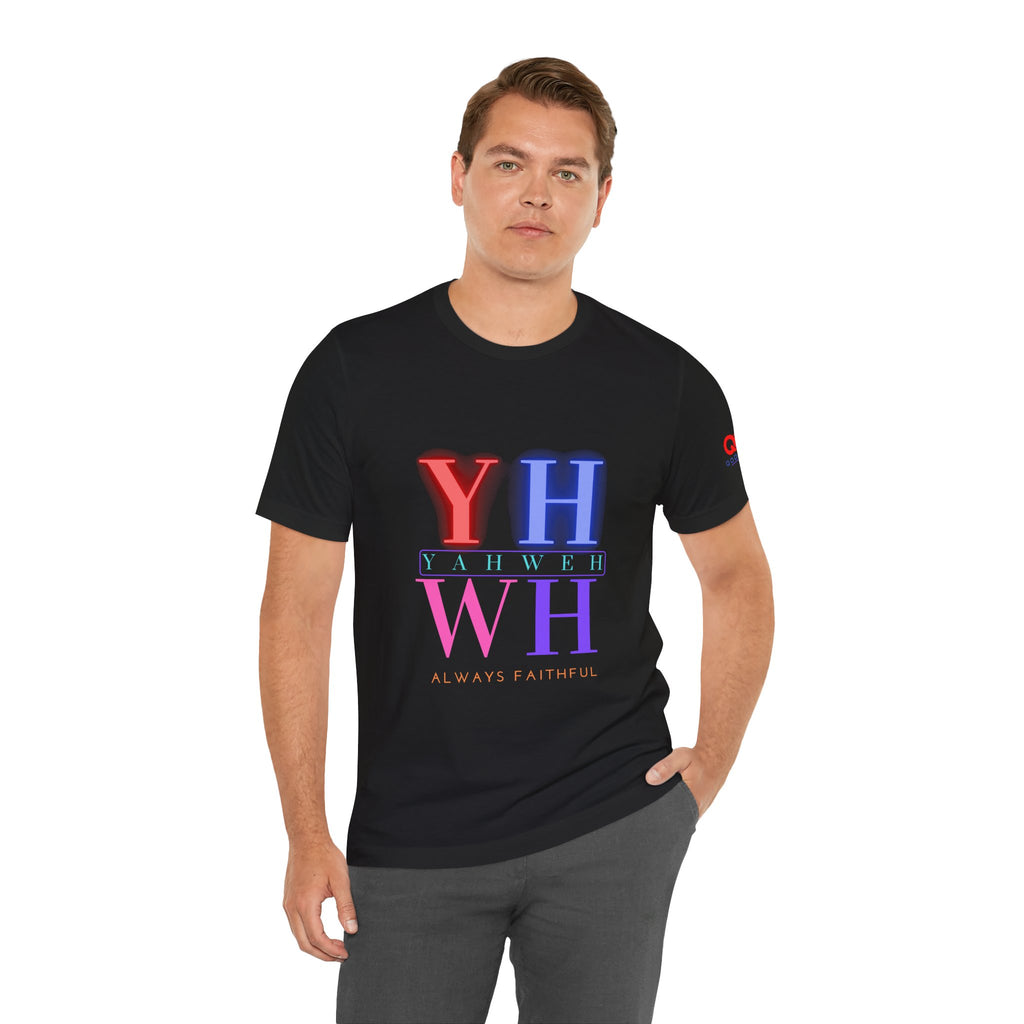 YHWH "Always Faithful" Tee — Pastel Faith Graphic T-Shirt