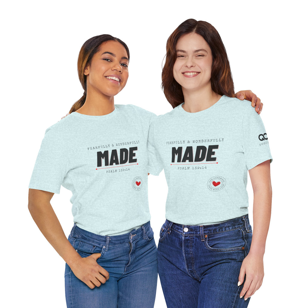 Kingdom Culture Statement Tee — "Fearfully & Wonderfully Made" Psalm 139:14 Christian Tee