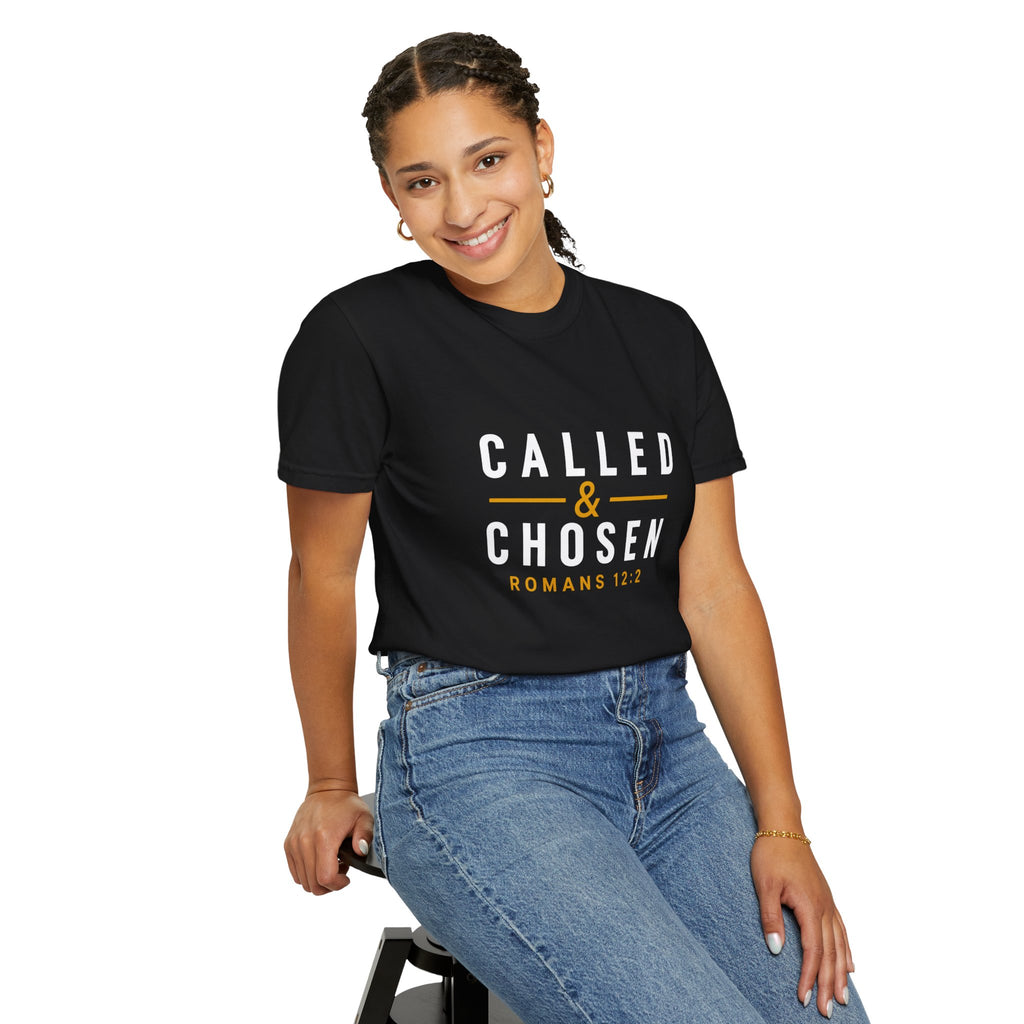 Called & Chosen T-Shirt — Romans 12:2 Christian Faith Tee