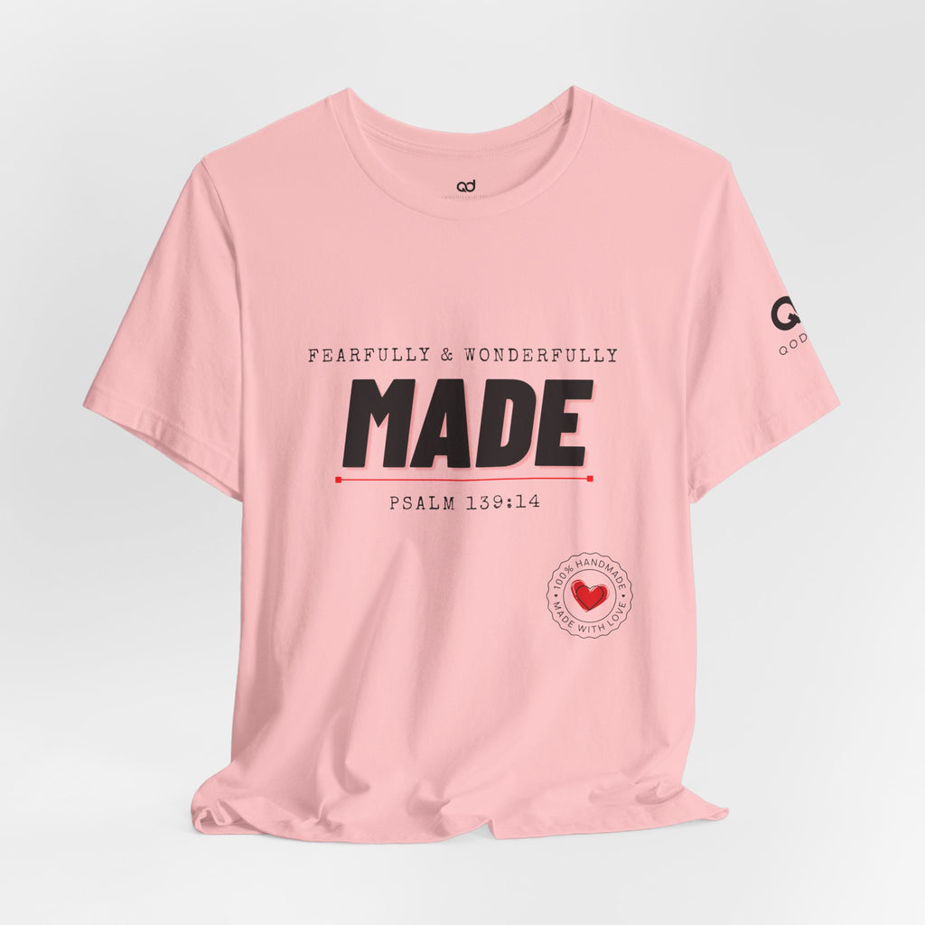 Kingdom Culture Statement Tee — "Fearfully & Wonderfully Made" Psalm 139:14 Christian Tee