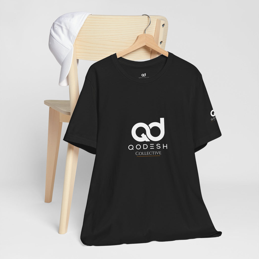 Qodesh Collective White Tee — Unisex Jersey Short Sleeve T-Shirt