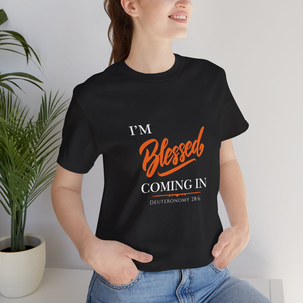 Blessed Script Tee — Inspirational 'Blessed' Short Sleeve T-Shirt