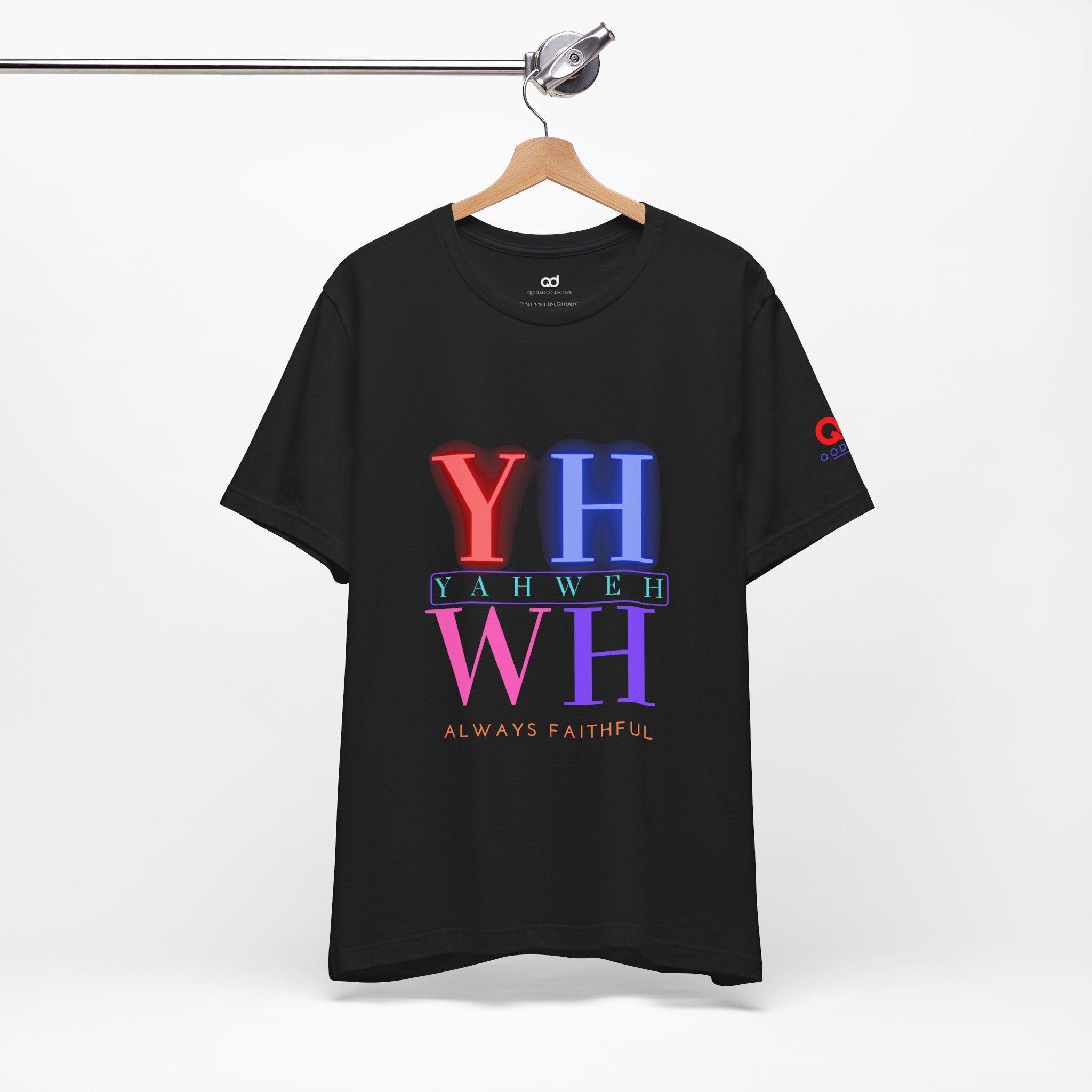 YHWH "Always Faithful" Tee — Pastel Faith Graphic T-Shirt
