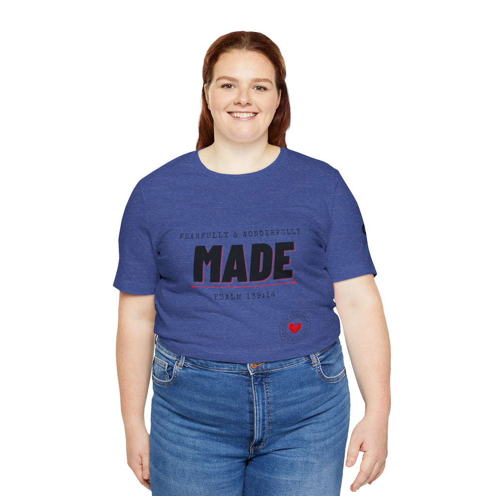 Kingdom Culture Statement Tee — "Fearfully & Wonderfully Made" Psalm 139:14 Christian Tee