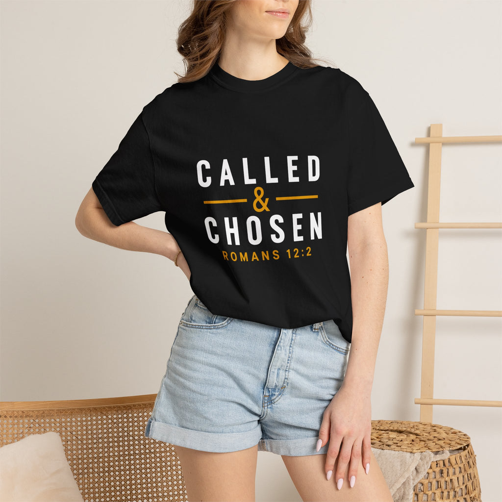 Called & Chosen T-Shirt — Romans 12:2 Christian Faith Tee