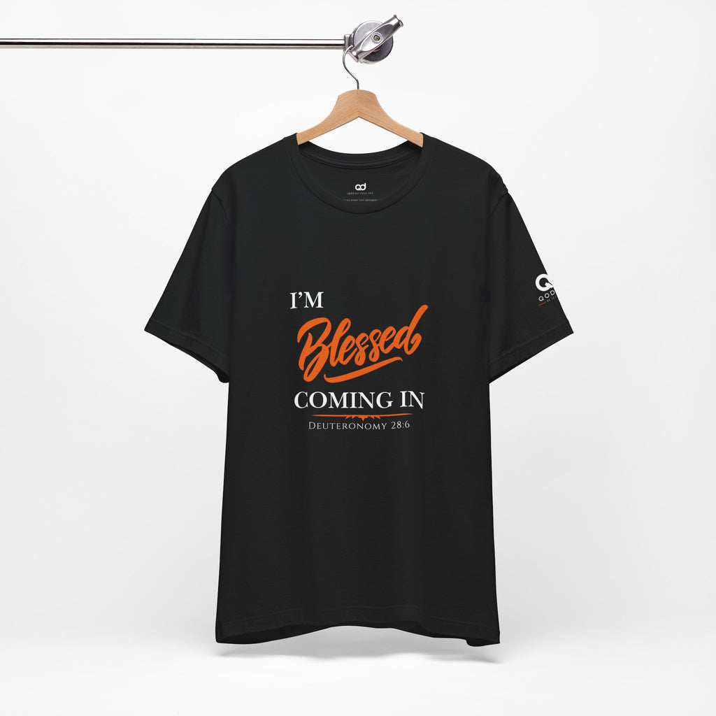 Blessed Script Tee — Inspirational 'Blessed' Short Sleeve T-Shirt