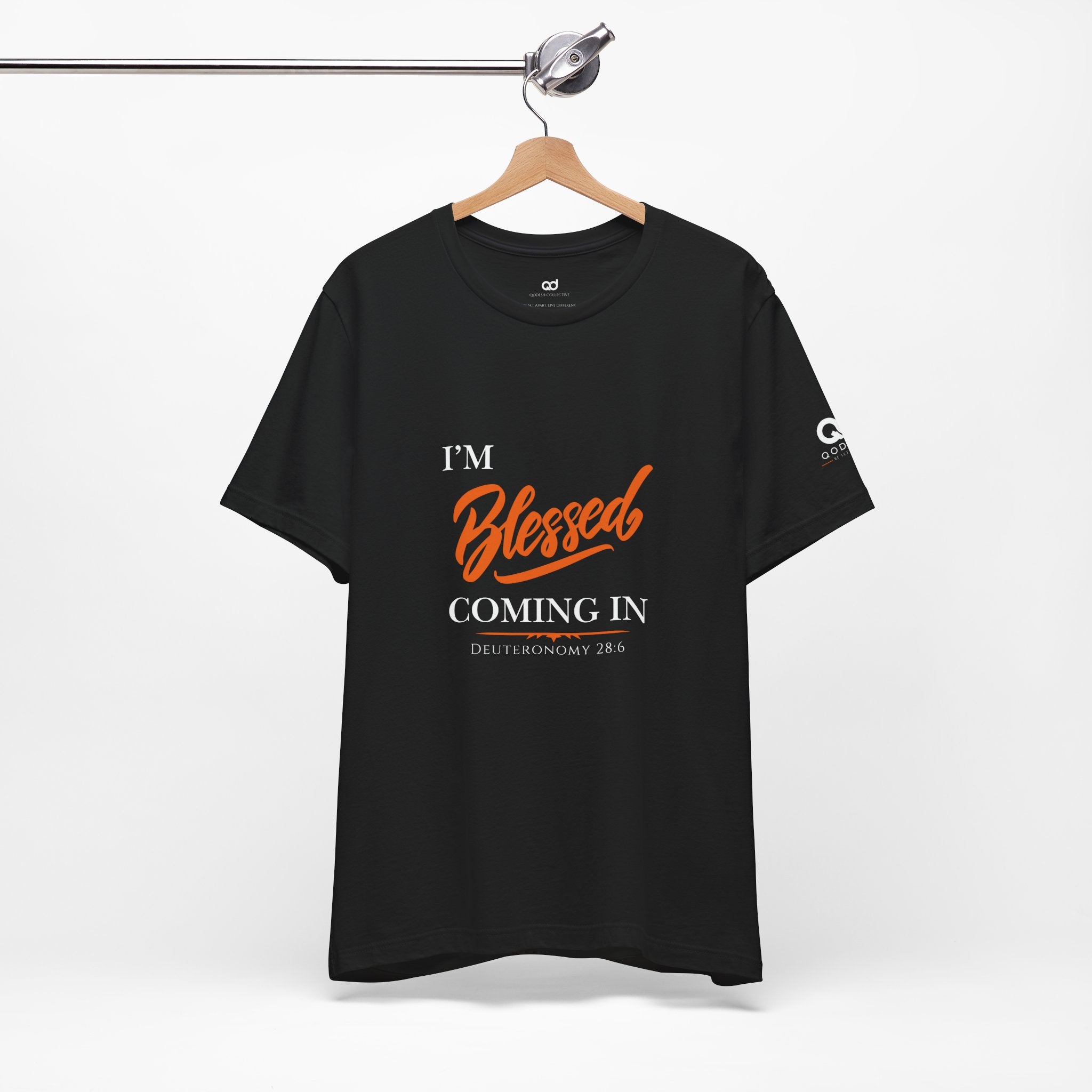 Blessed Script Tee — Inspirational 'Blessed' Short Sleeve T-Shirt