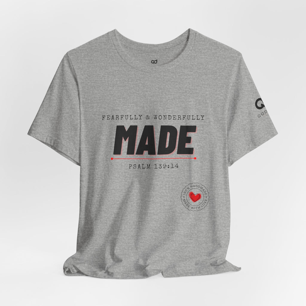 Kingdom Culture Statement Tee — "Fearfully & Wonderfully Made" Psalm 139:14 Christian Tee