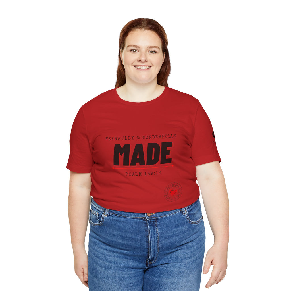 Kingdom Culture Statement Tee — "Fearfully & Wonderfully Made" Psalm 139:14 Christian Tee