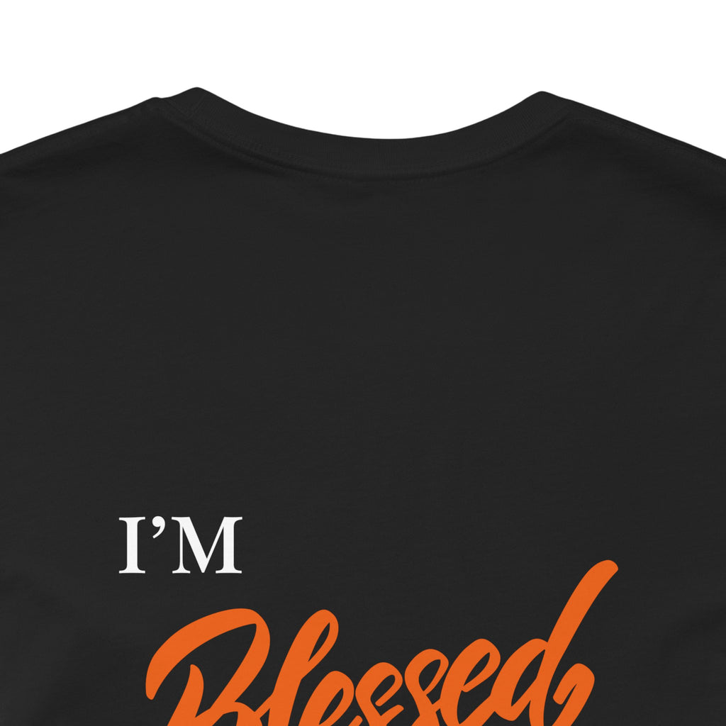 Blessed Script Tee — Inspirational 'Blessed' Short Sleeve T-Shirt