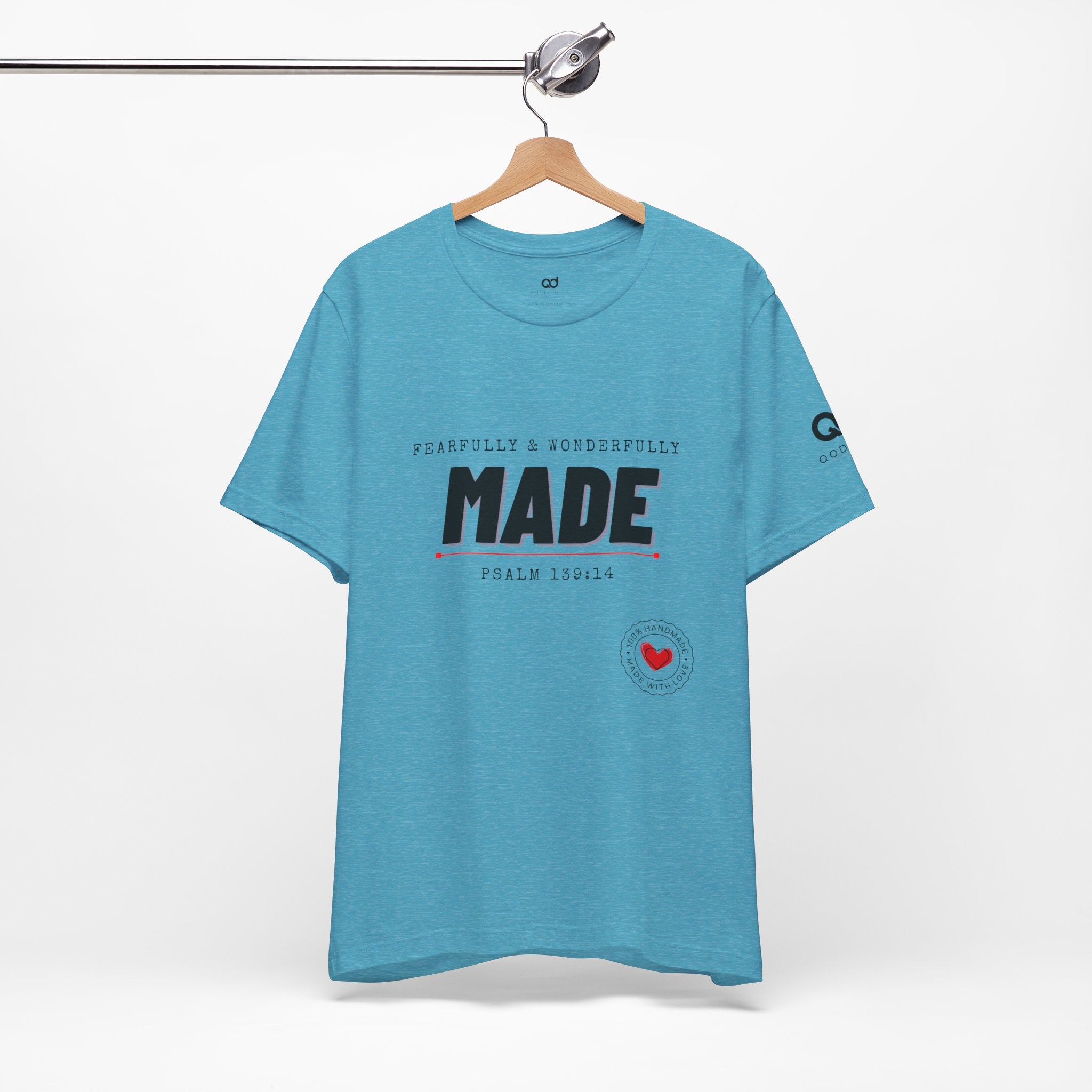 Kingdom Culture Statement Tee — "Fearfully & Wonderfully Made" Psalm 139:14 Christian Tee