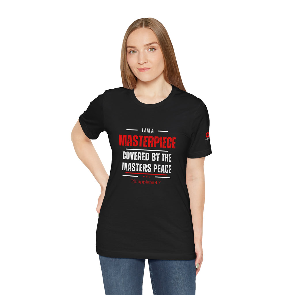 Masterpiece Tee — Inspirational Christian Philippians 4:7 Graphic T-Shirt
