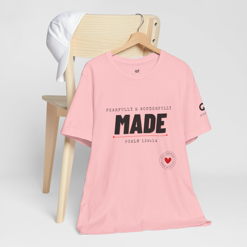 Kingdom Culture Statement Tee — "Fearfully & Wonderfully Made" Psalm 139:14 Christian Tee