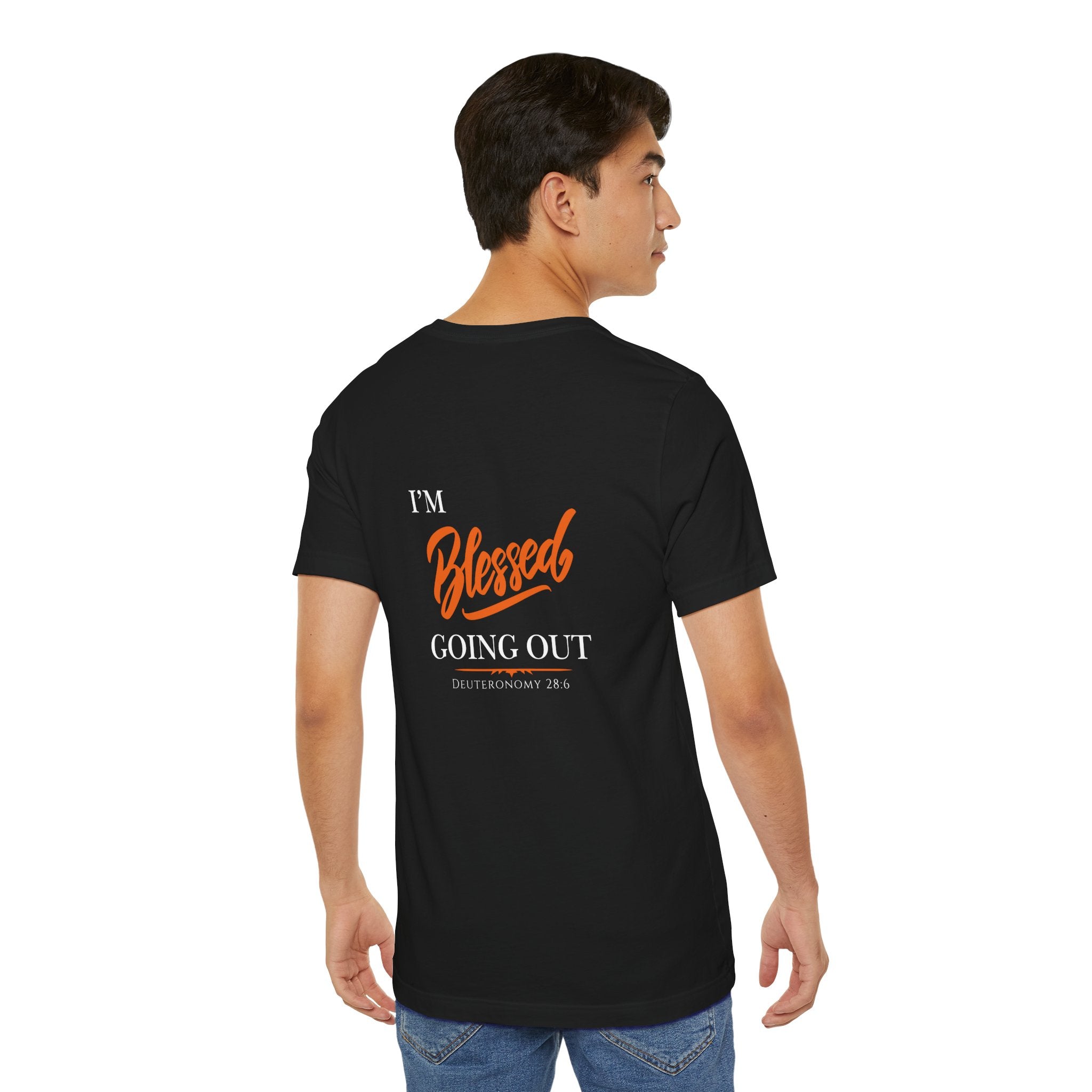 Blessed Script Tee — Inspirational 'Blessed' Short Sleeve T-Shirt