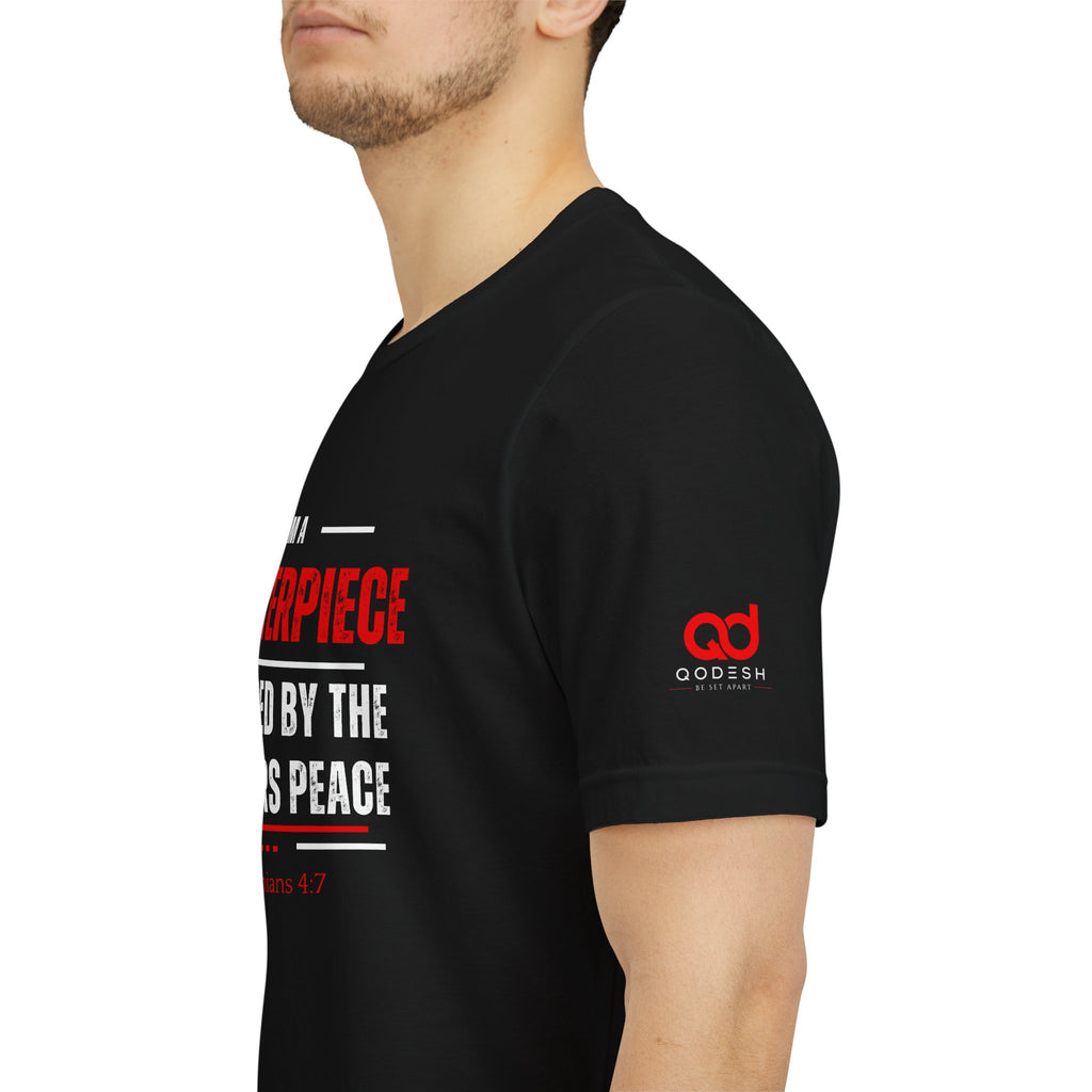 Masterpiece Tee — Inspirational Christian Philippians 4:7 Graphic T-Shirt