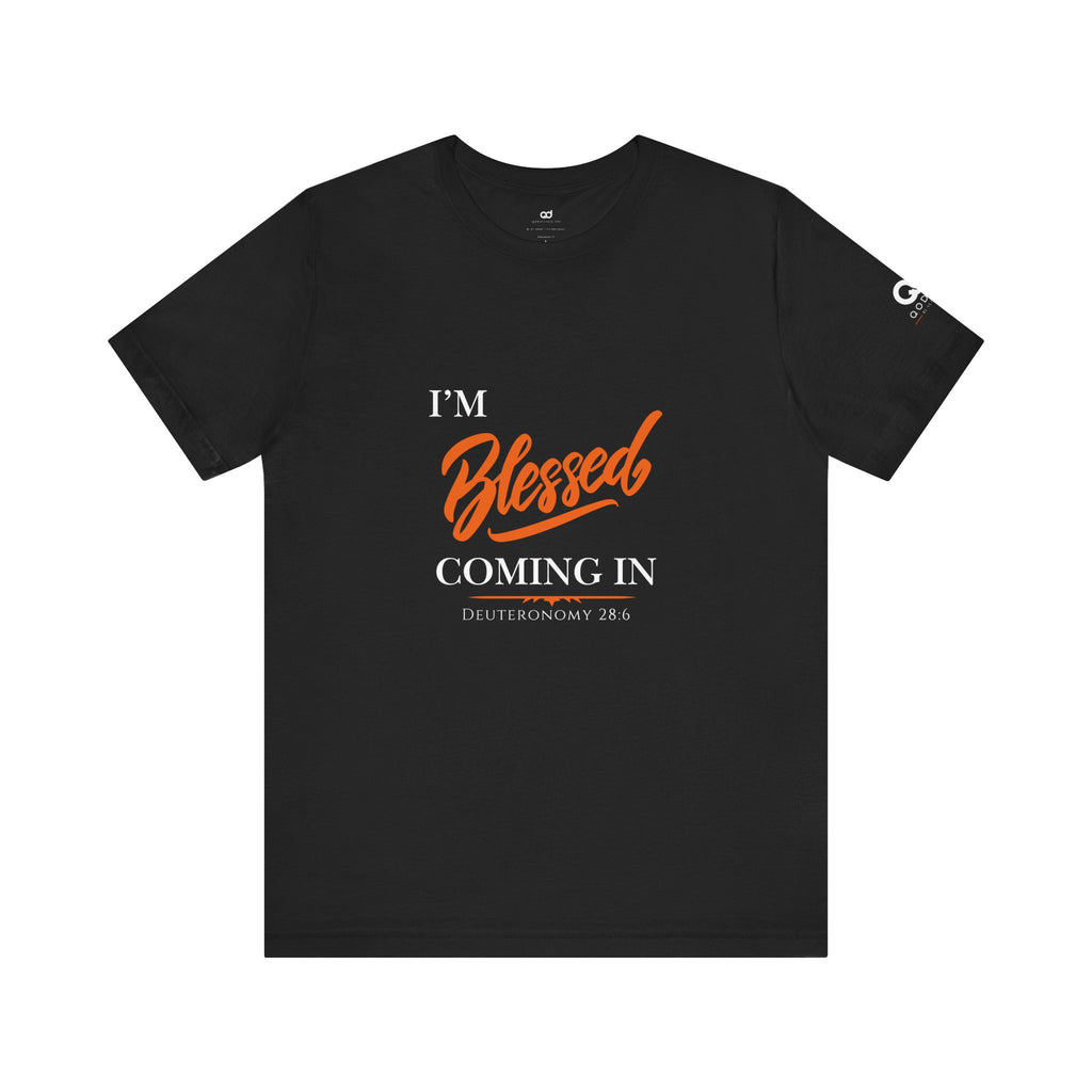 Blessed Script Tee — Inspirational 'Blessed' Short Sleeve T-Shirt