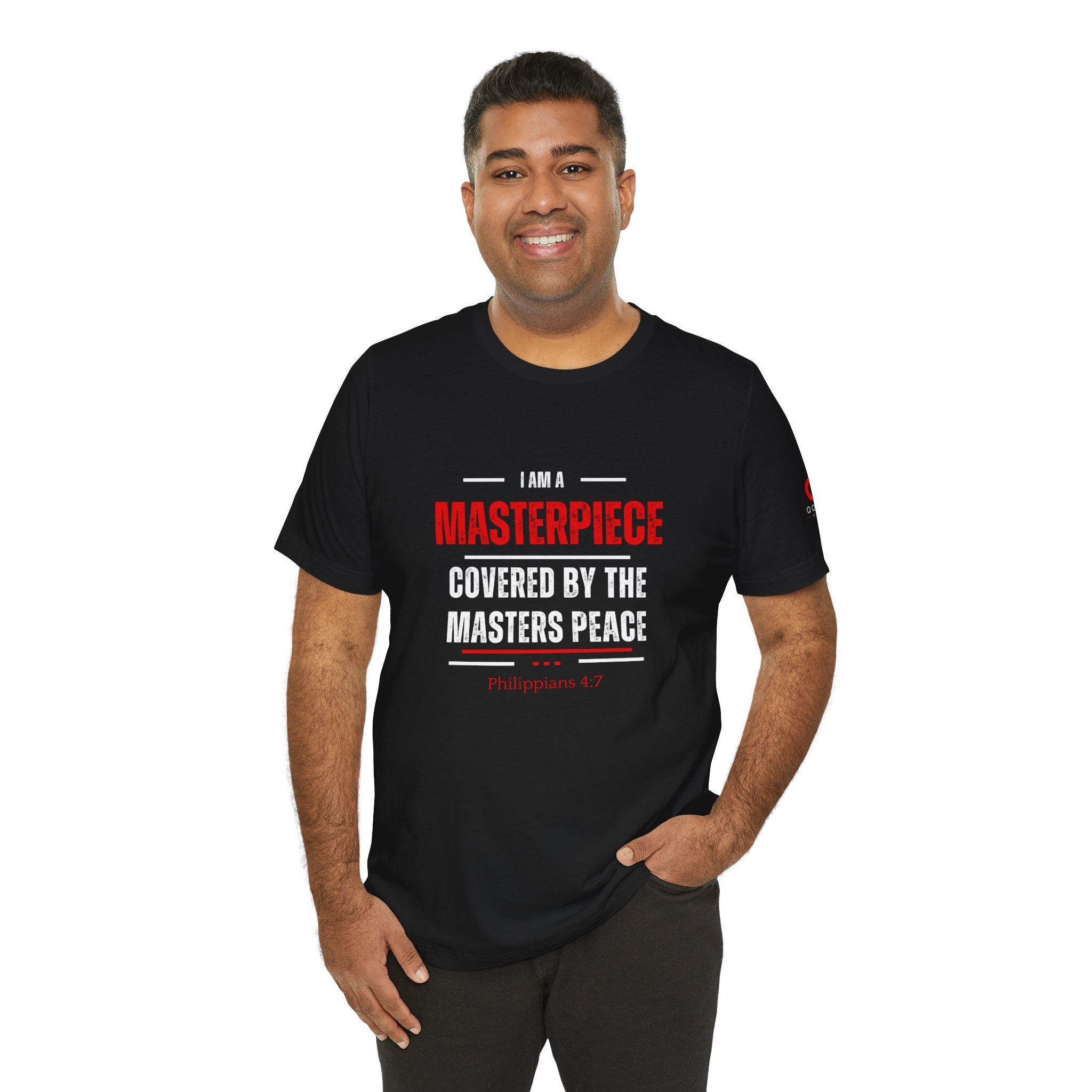 Masterpiece Tee — Inspirational Christian Philippians 4:7 Graphic T-Shirt