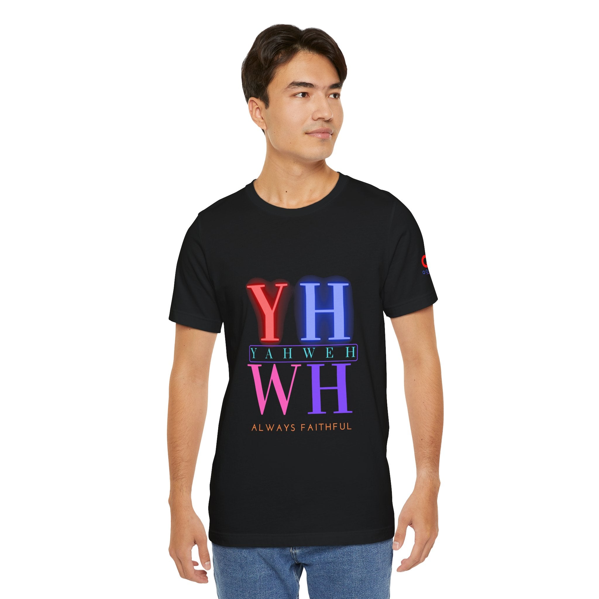 YHWH "Always Faithful" Tee — Pastel Faith Graphic T-Shirt
