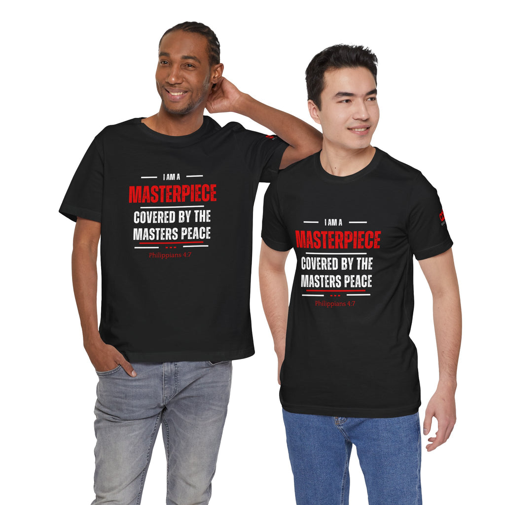 Masterpiece Tee — Inspirational Christian Philippians 4:7 Graphic T-Shirt