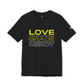 Kingdom Culture Statement Tee — LOVE GRACE Minimalist Graphic Tee (Yellow Text)