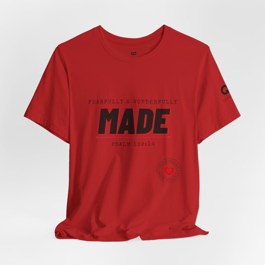 Kingdom Culture Statement Tee — "Fearfully & Wonderfully Made" Psalm 139:14 Christian Tee