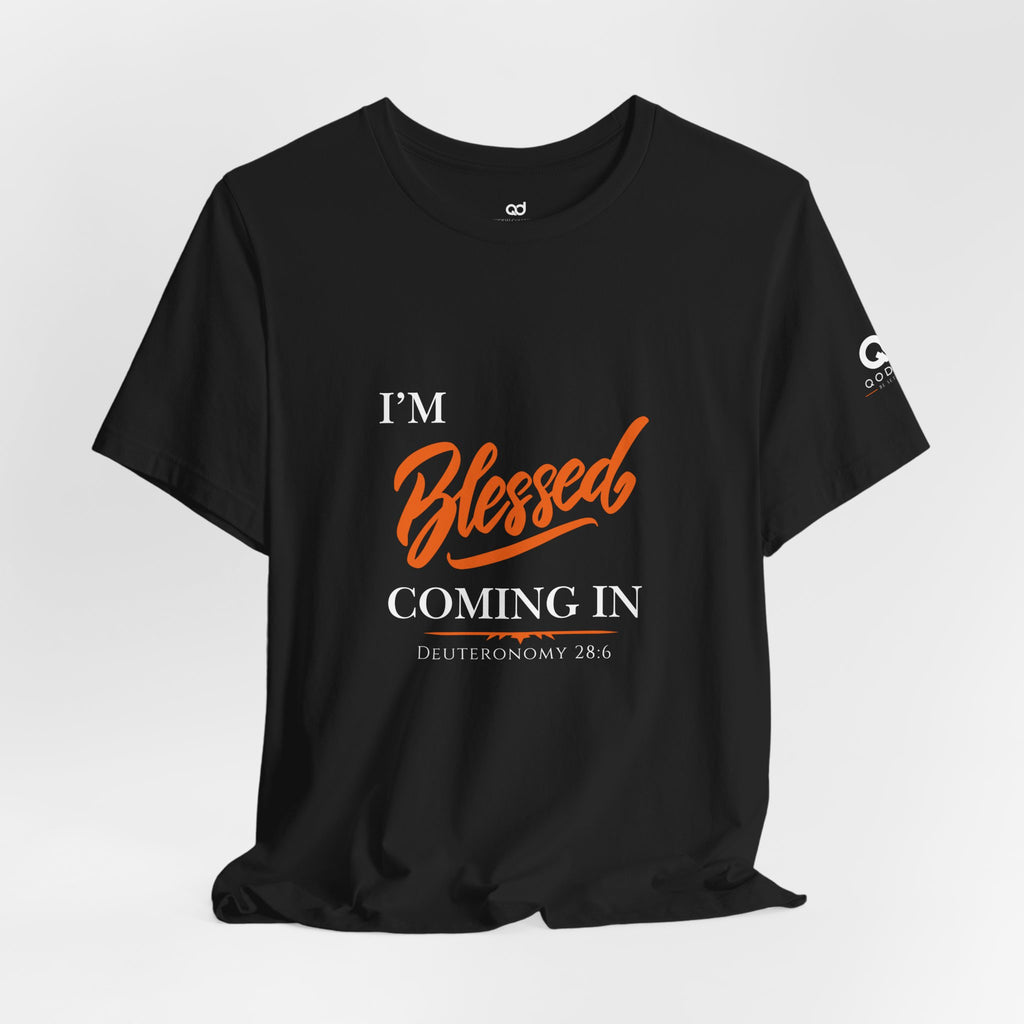 Blessed Script Tee — Inspirational 'Blessed' Short Sleeve T-Shirt