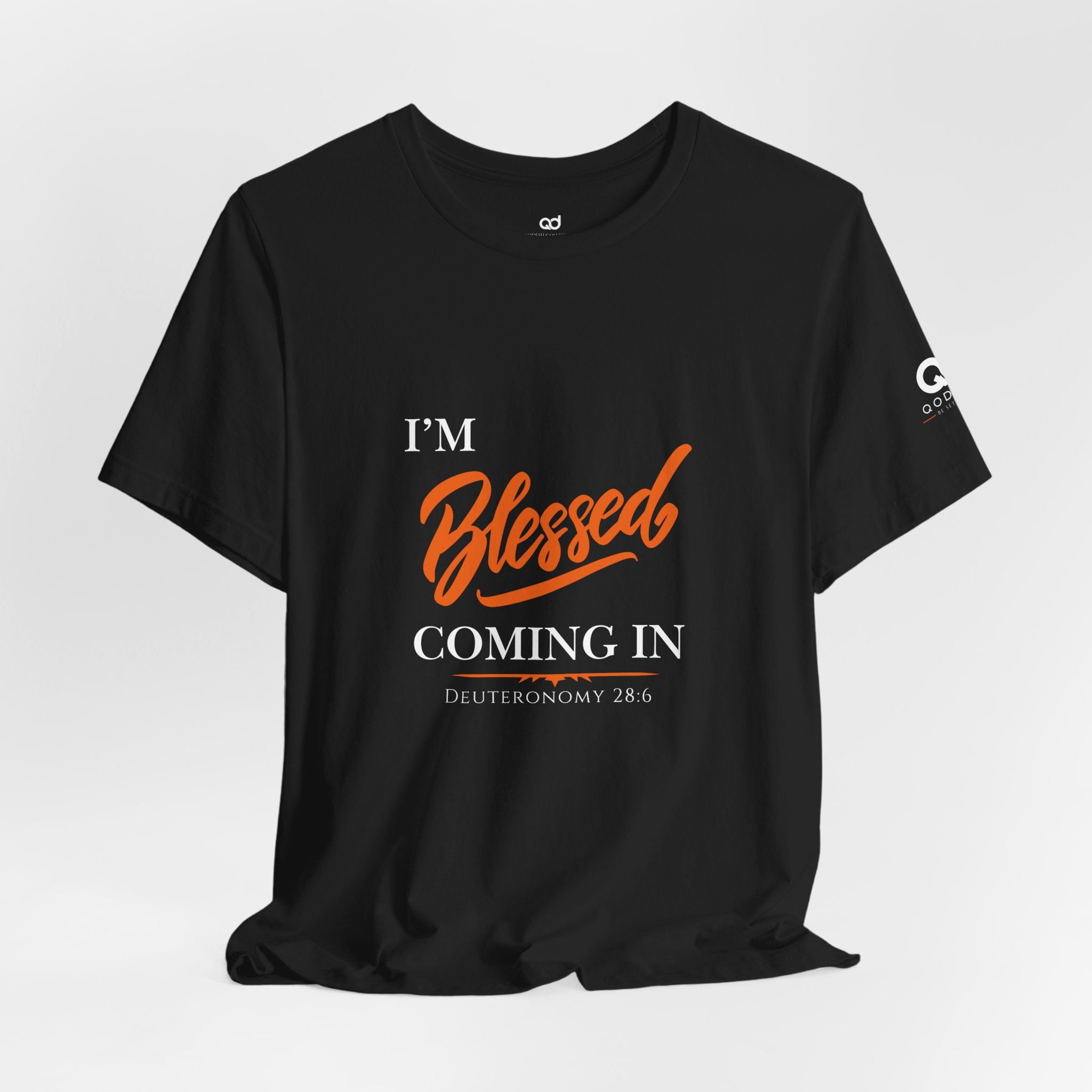 Blessed Script Tee — Inspirational 'Blessed' Short Sleeve T-Shirt