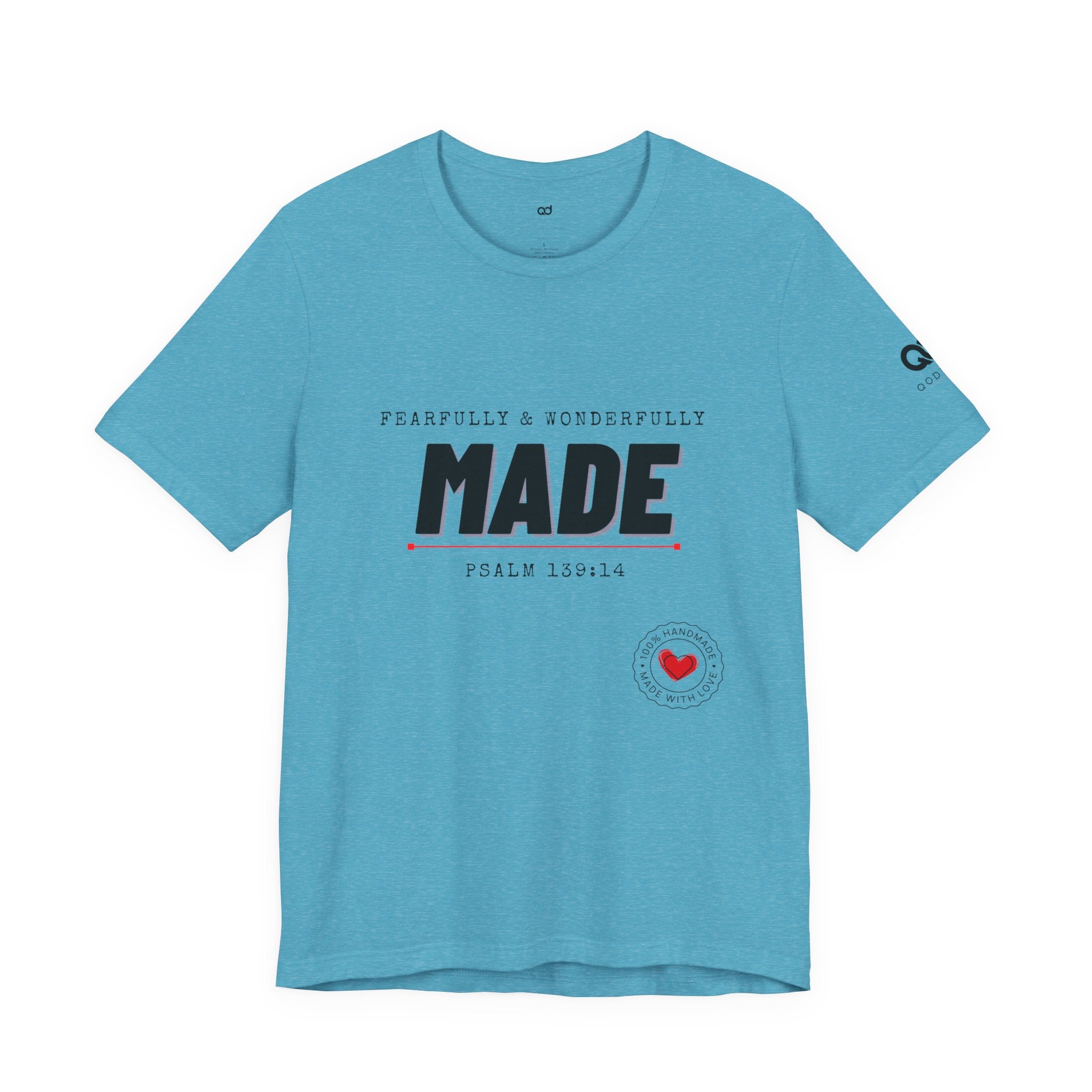 Kingdom Culture Statement Tee — "Fearfully & Wonderfully Made" Psalm 139:14 Christian Tee
