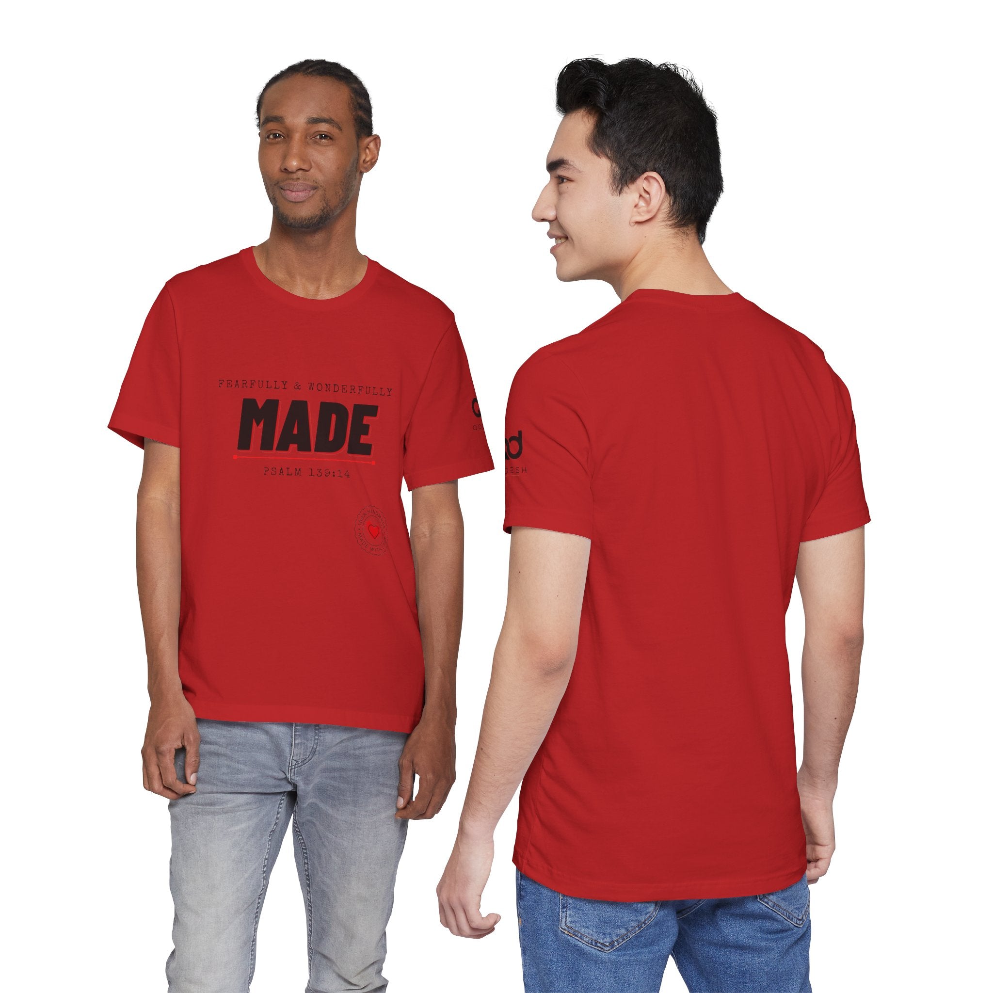 Kingdom Culture Statement Tee — "Fearfully & Wonderfully Made" Psalm 139:14 Christian Tee
