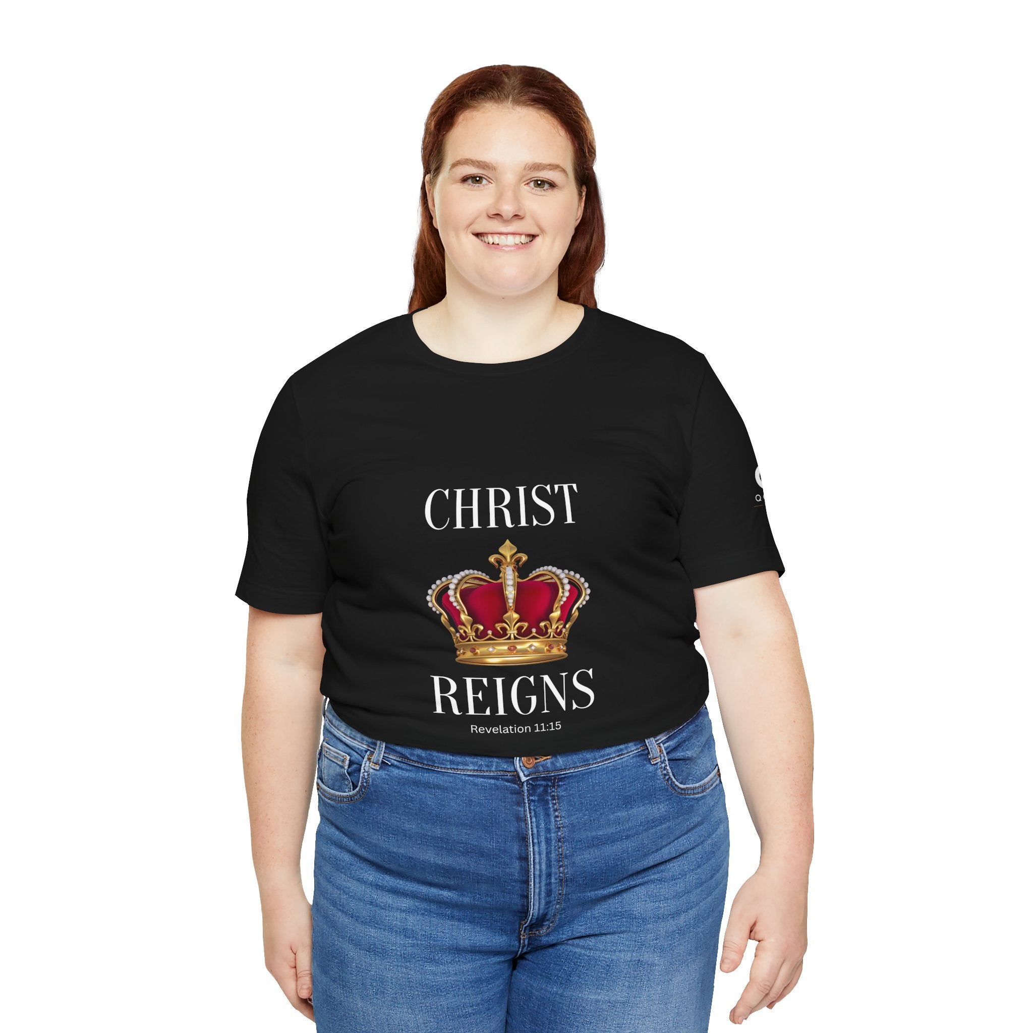 Set Apart Premium Tee — Royal Red & Gold Crown T-Shirt