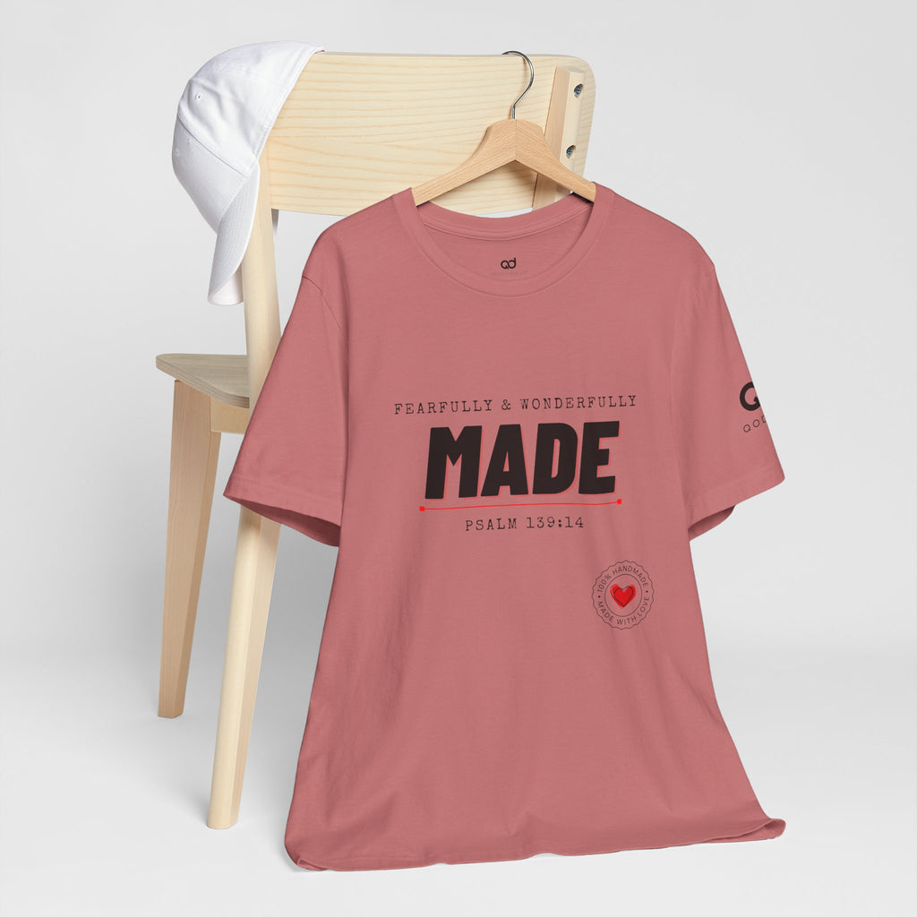 Kingdom Culture Statement Tee — "Fearfully & Wonderfully Made" Psalm 139:14 Christian Tee