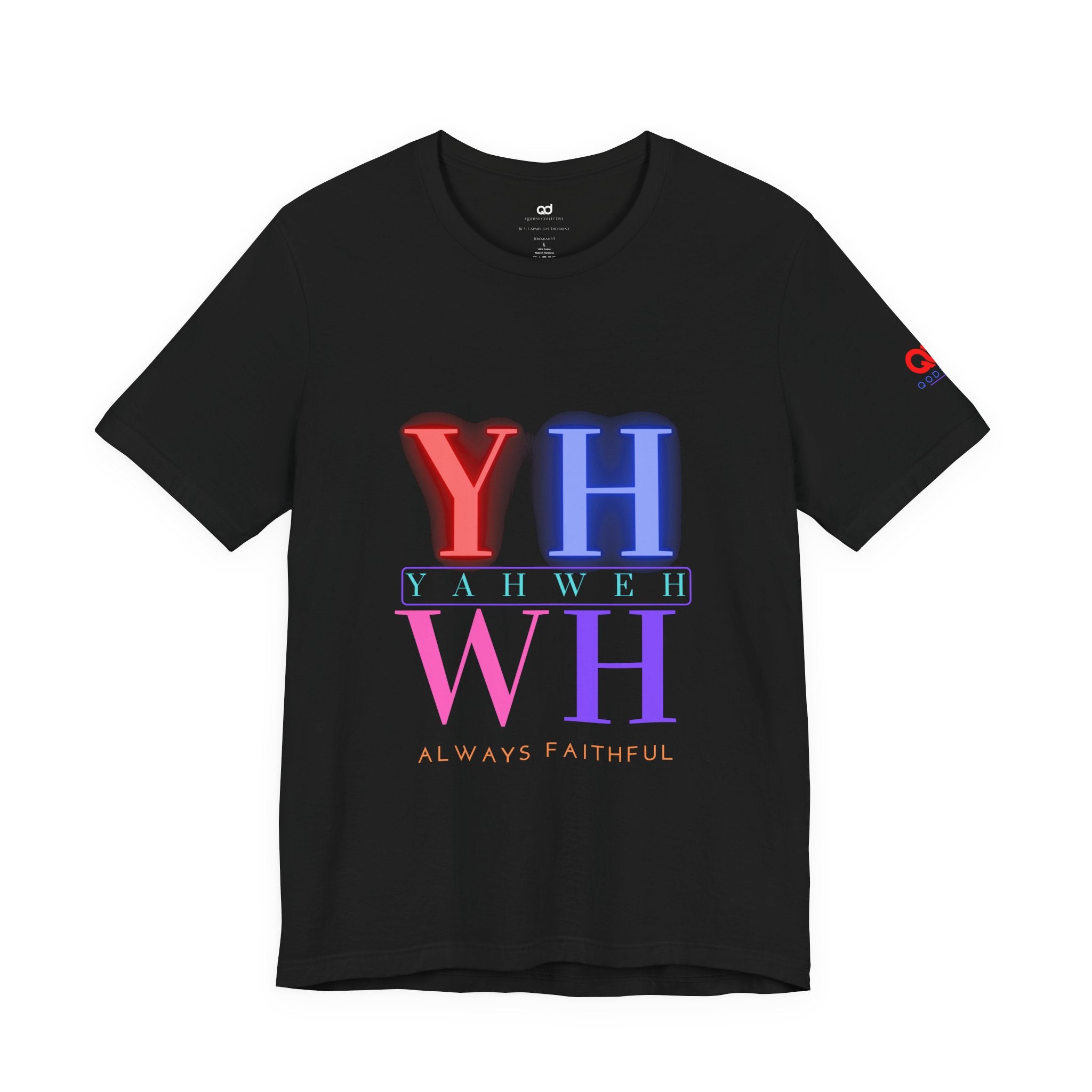 YHWH "Always Faithful" Tee — Pastel Faith Graphic T-Shirt