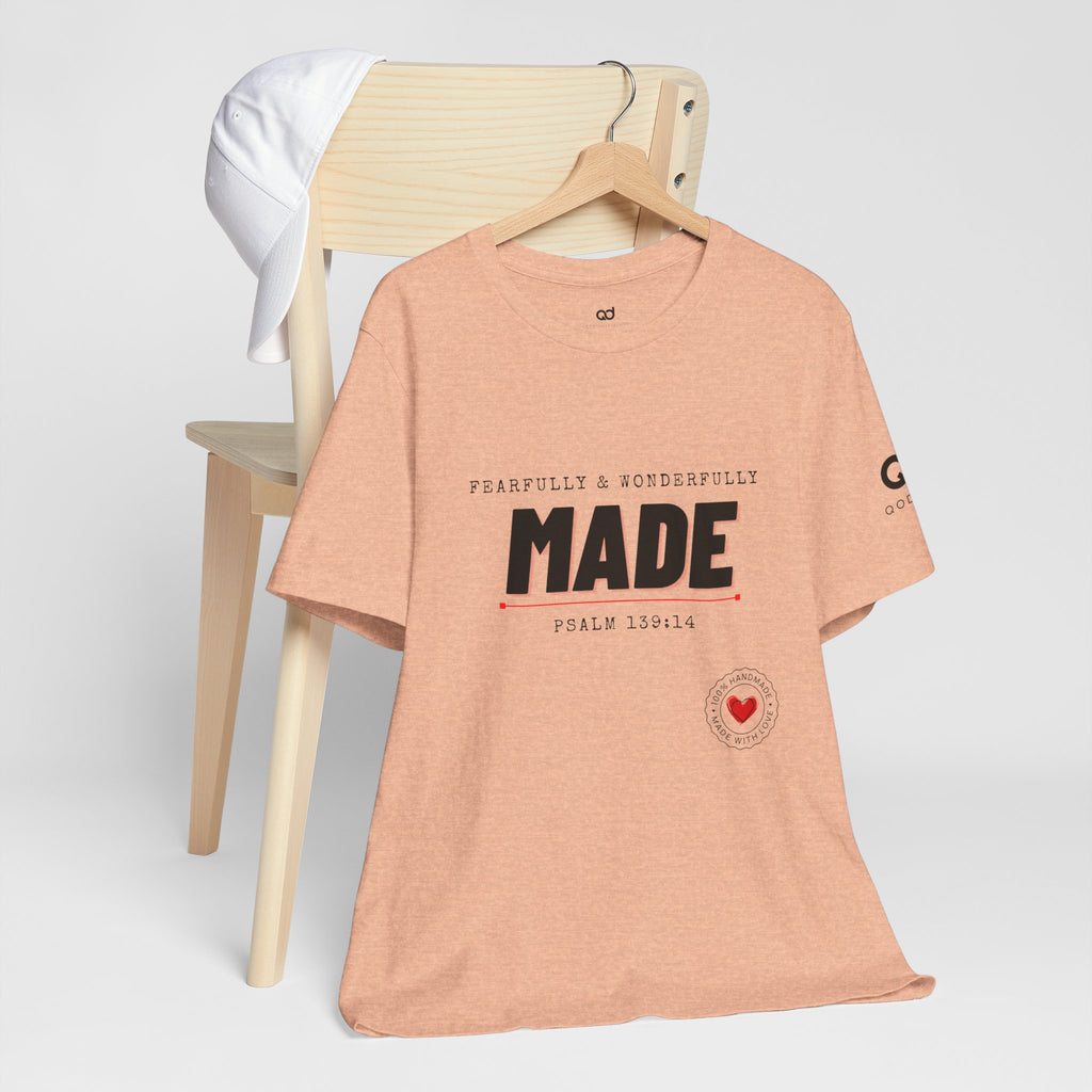 Kingdom Culture Statement Tee — "Fearfully & Wonderfully Made" Psalm 139:14 Christian Tee