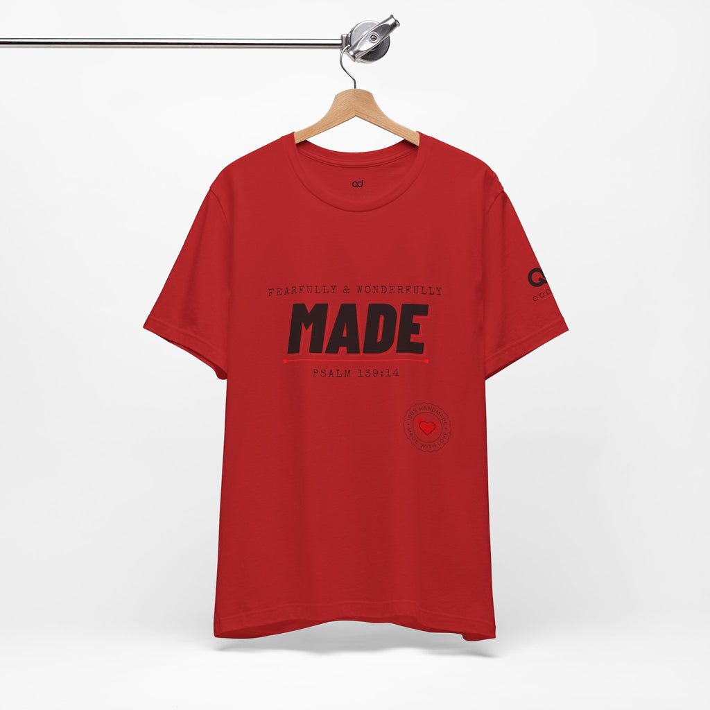 Kingdom Culture Statement Tee — "Fearfully & Wonderfully Made" Psalm 139:14 Christian Tee