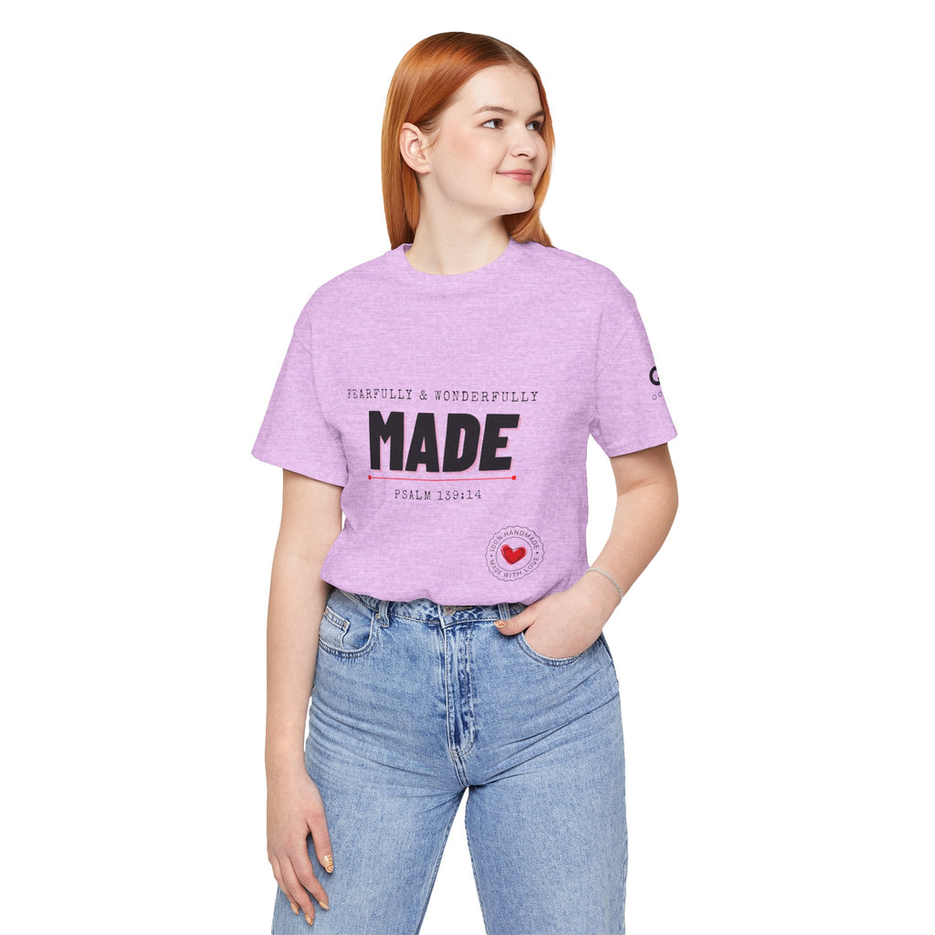 Kingdom Culture Statement Tee — "Fearfully & Wonderfully Made" Psalm 139:14 Christian Tee