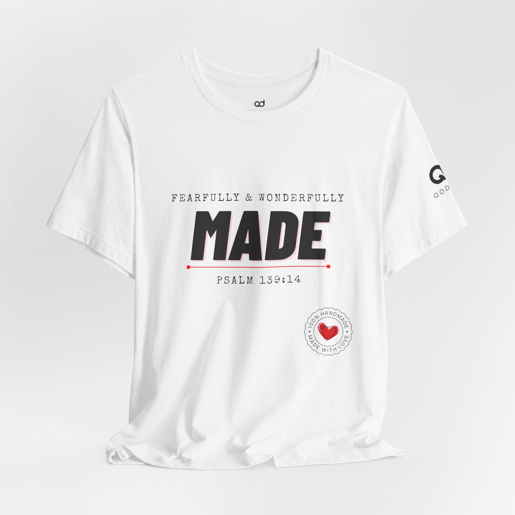 Kingdom Culture Statement Tee — "Fearfully & Wonderfully Made" Psalm 139:14 Christian Tee