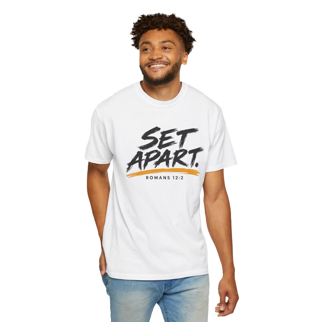 Set Apart T-Shirt — “Set Apart” Romans 12:2 Christian Tee