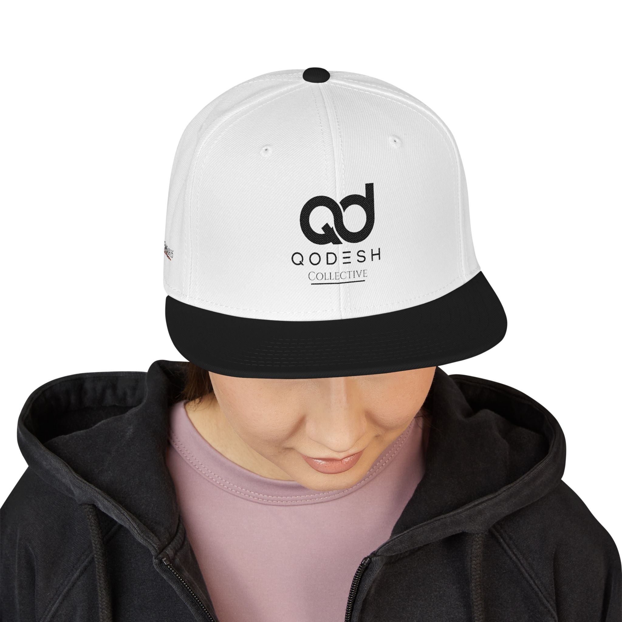 Embroidered Qodesh Set Apart Cap - Premium Faith Inspired Hat Snapback Hat — Minimal Christian Streetwear Logo Cap