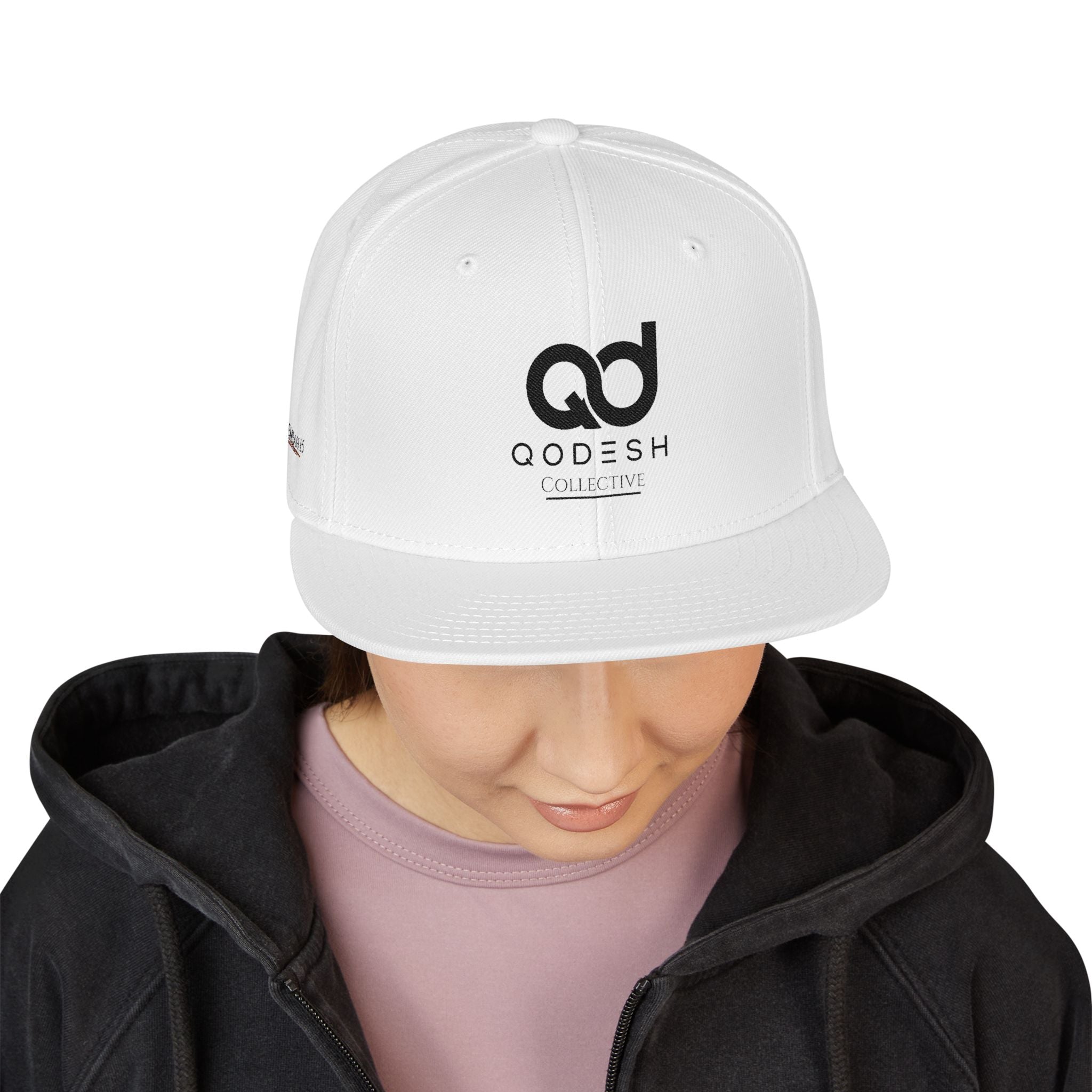 Embroidered Qodesh Set Apart Cap - Premium Faith Inspired Hat Snapback Hat — Minimal Christian Streetwear Logo Cap